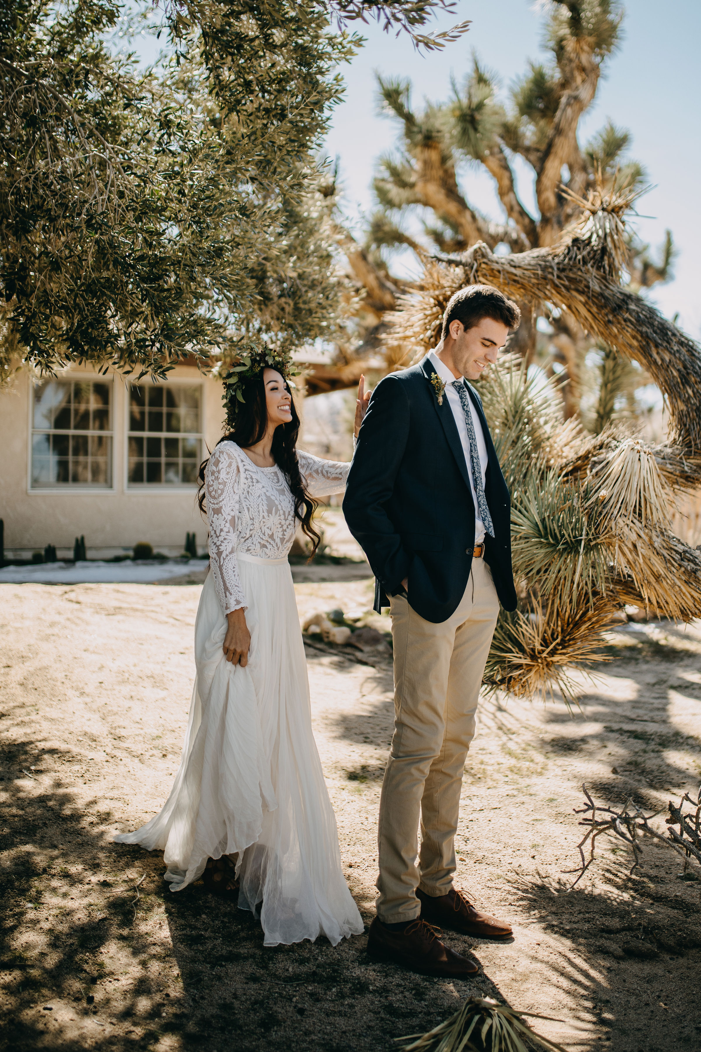 Joshua Tree California Desert Boho  Styled Elopement | Christina &amp; Jeremiah, Wedding &amp; Elopement Photographers