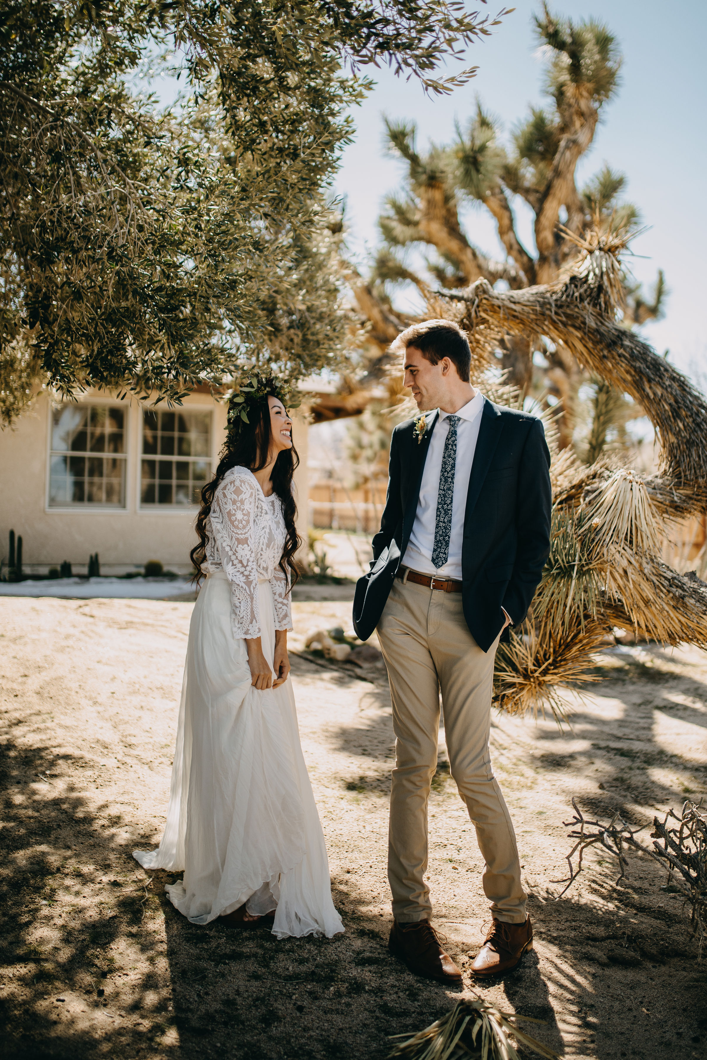 Joshua Tree California Desert Boho  Styled Elopement | Christina &amp; Jeremiah, Wedding &amp; Elopement Photographers