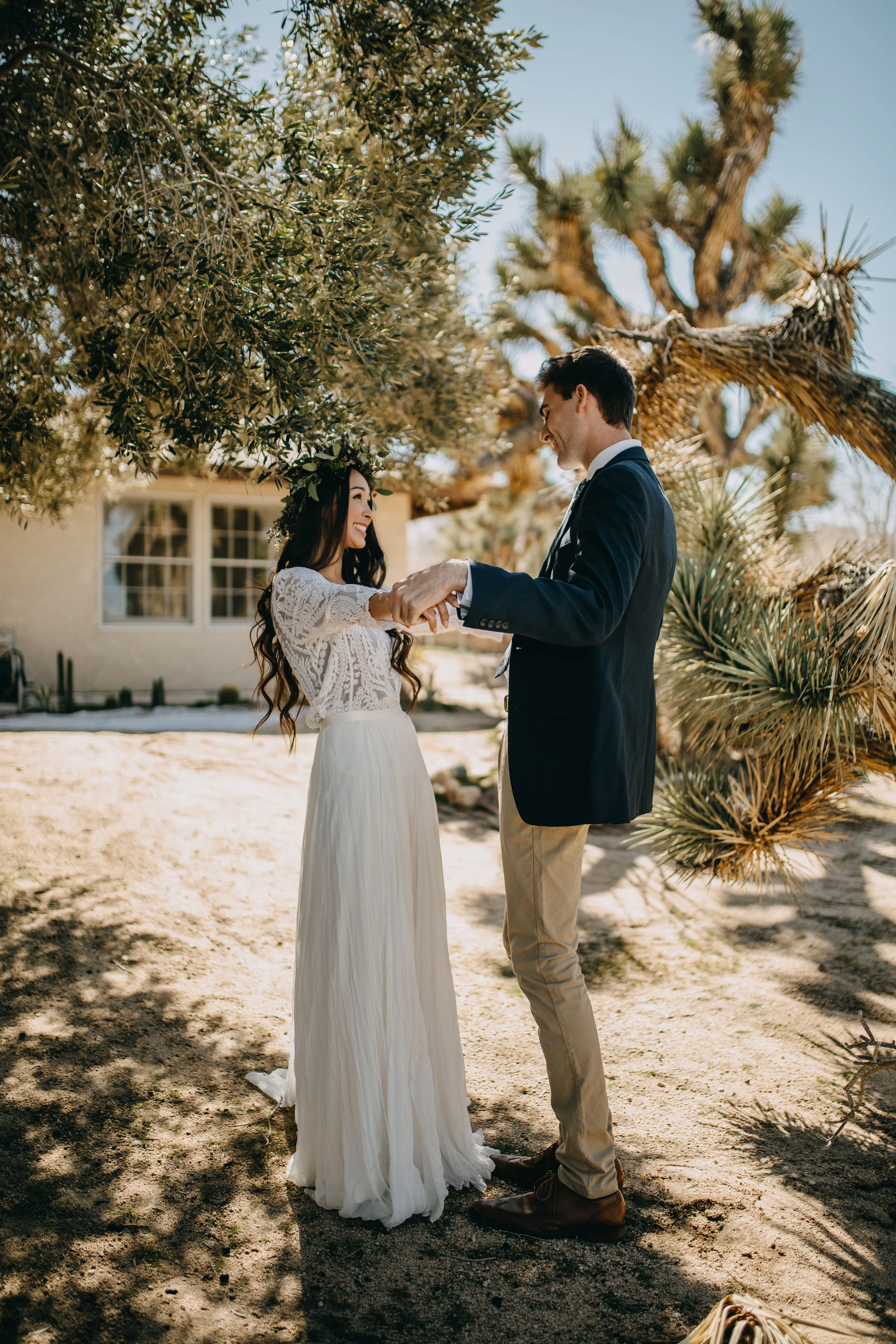 Joshua Tree California Desert Boho  Styled Elopement | Christina &amp; Jeremiah, Wedding &amp; Elopement Photographers