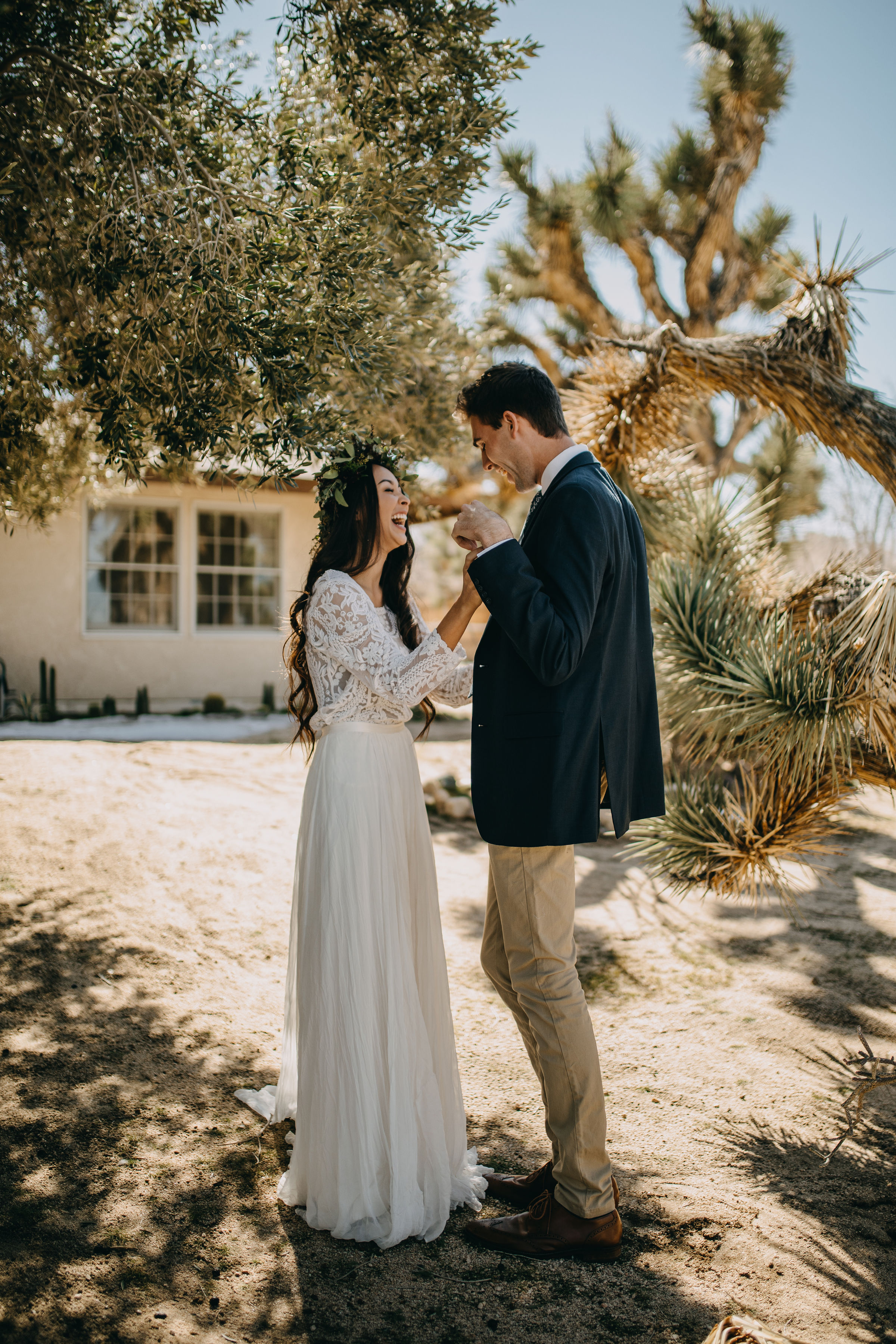 Joshua Tree California Desert Boho  Styled Elopement | Christina &amp; Jeremiah, Wedding &amp; Elopement Photographers