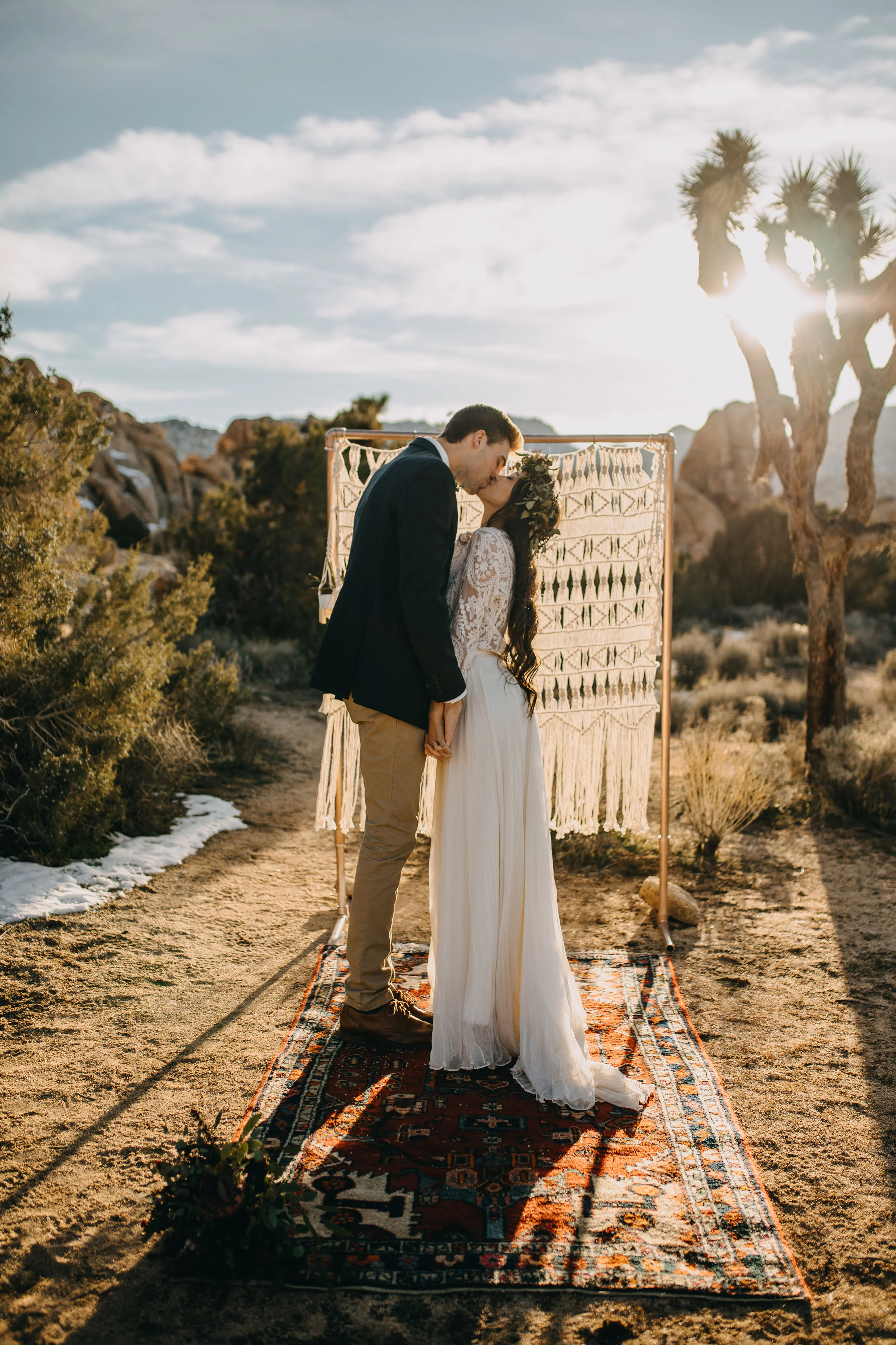 Joshua Tree California Desert Boho Styled Elopement