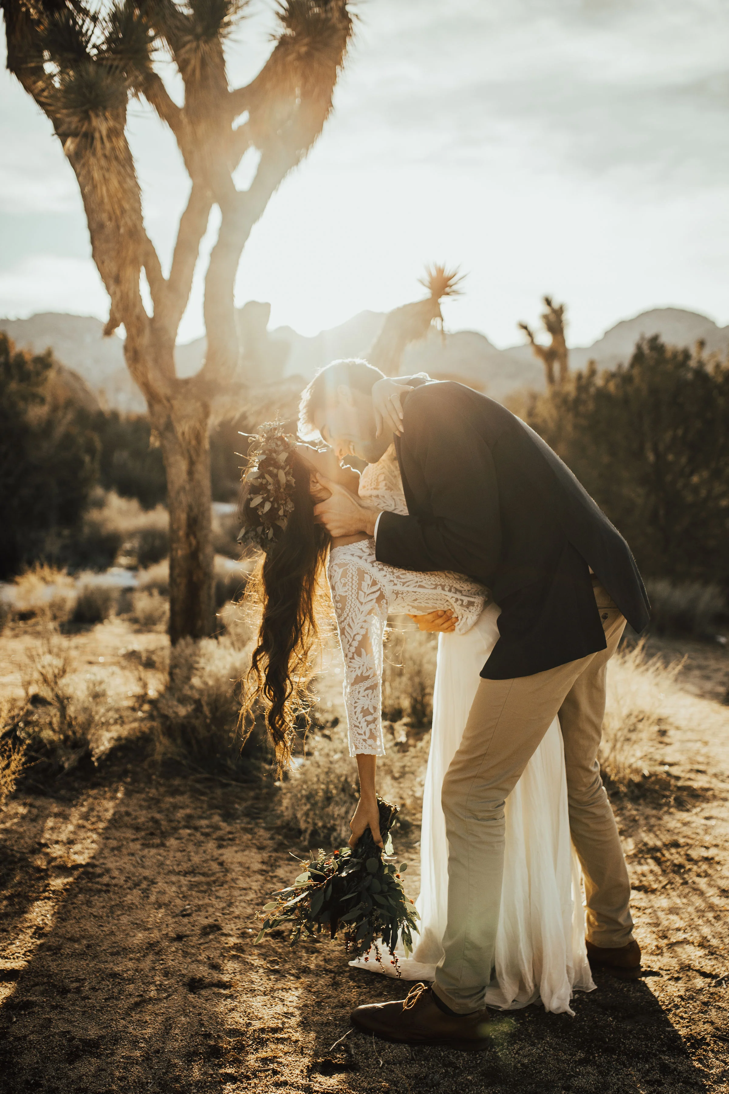 Joshua Tree California Desert Boho Styled Elopement