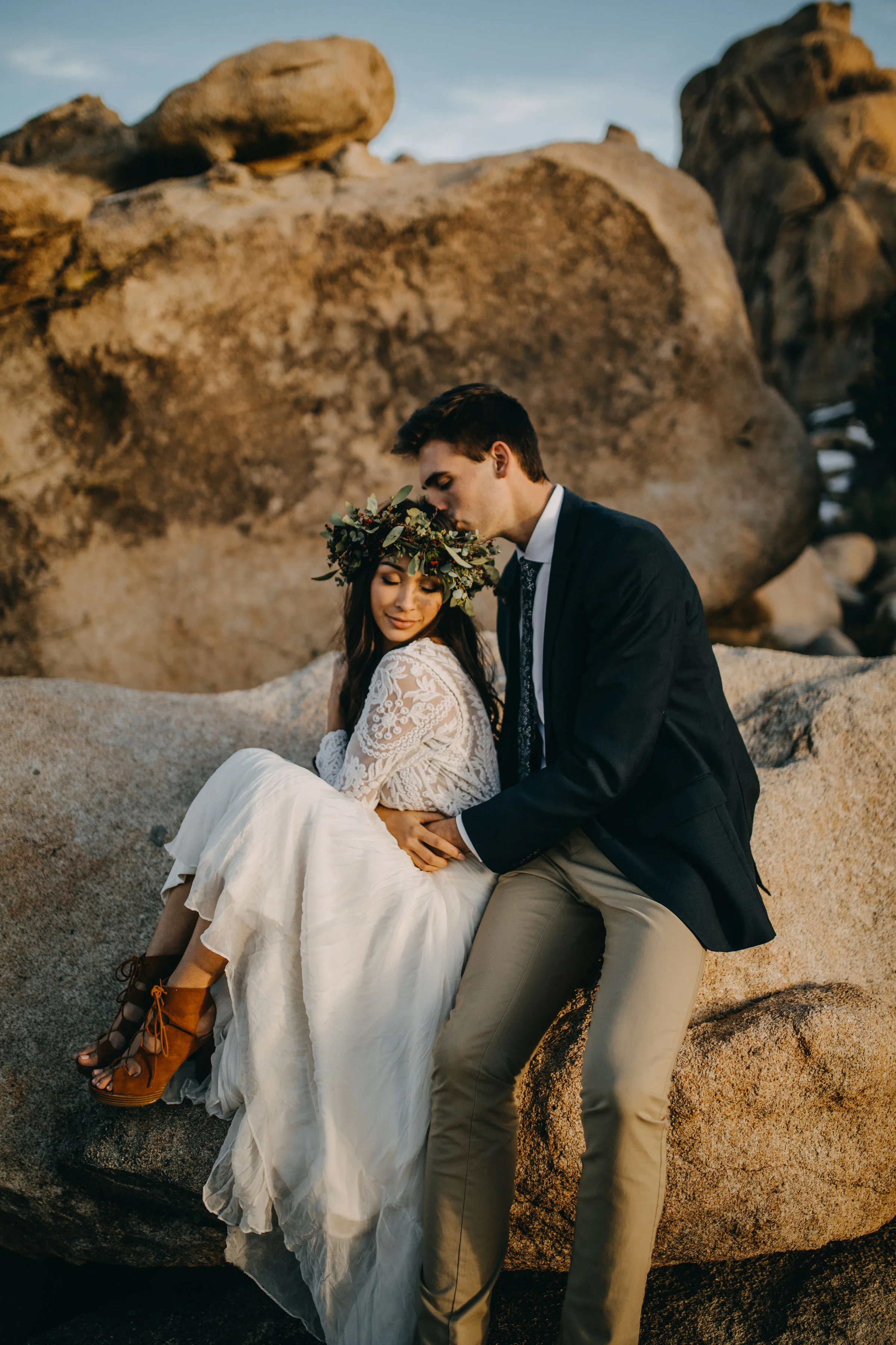 Joshua Tree California Desert Boho Styled Elopement