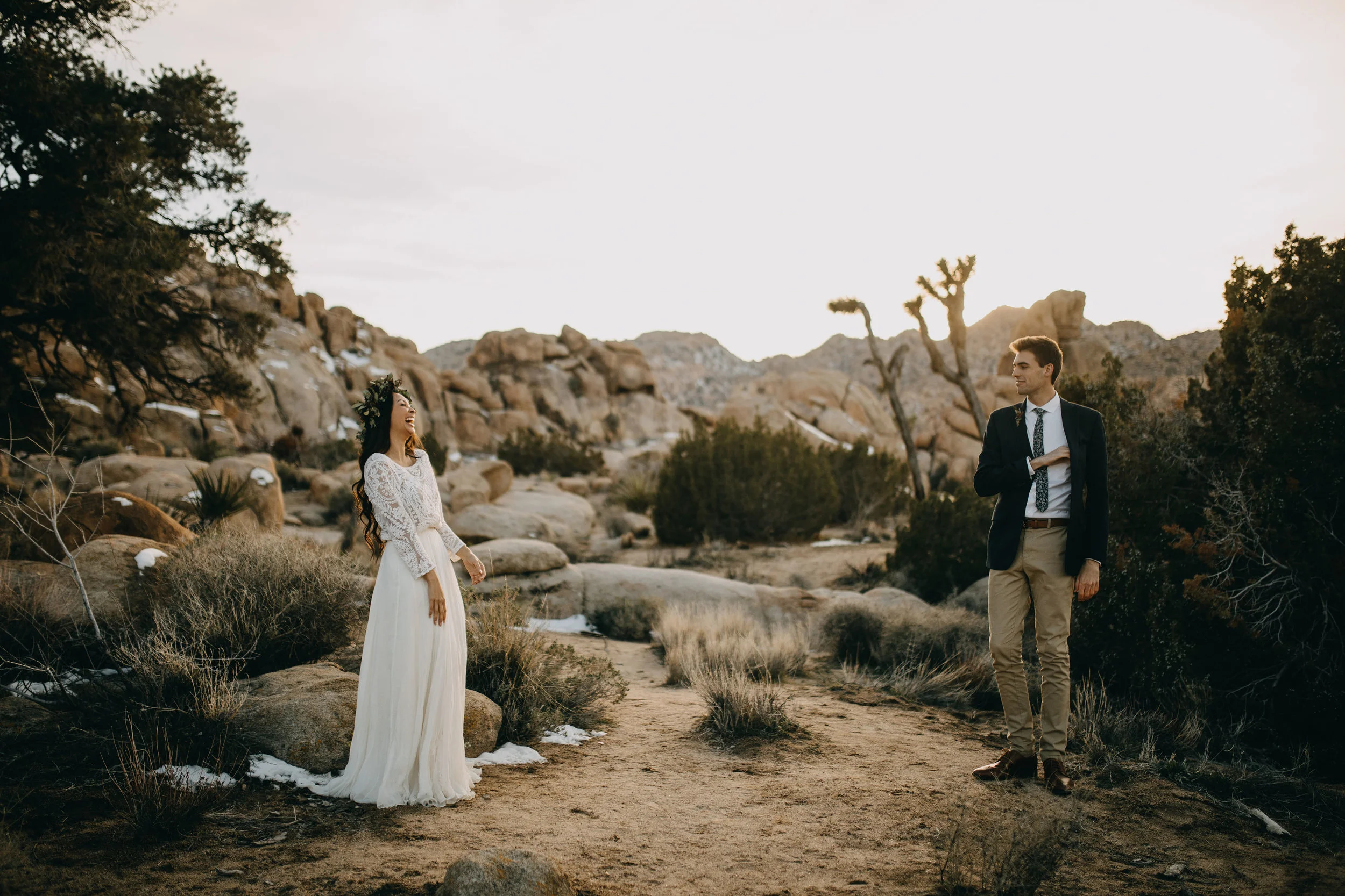 Joshua Tree California Desert Boho Styled Elopement