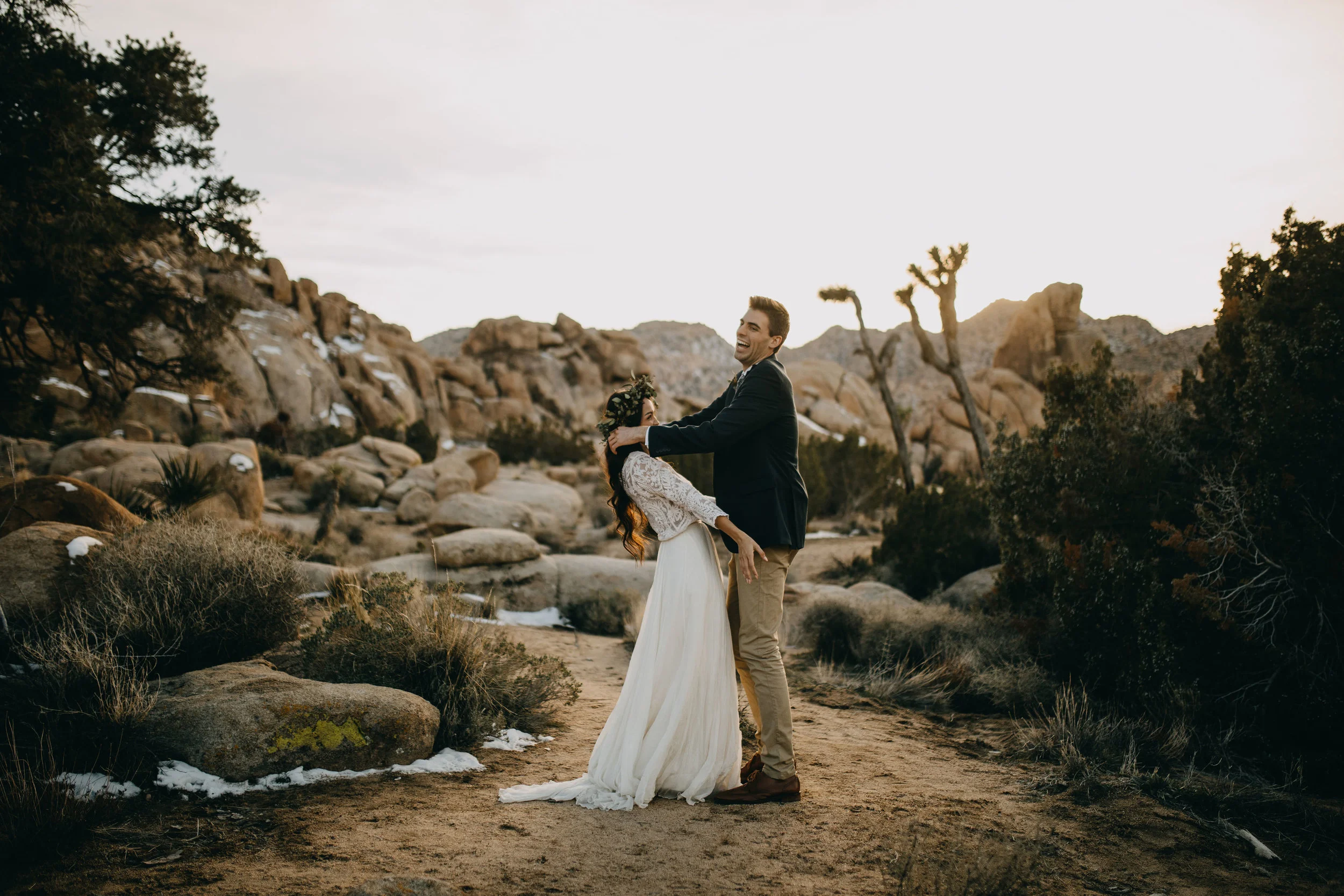 Joshua Tree California Desert Boho Styled Elopement