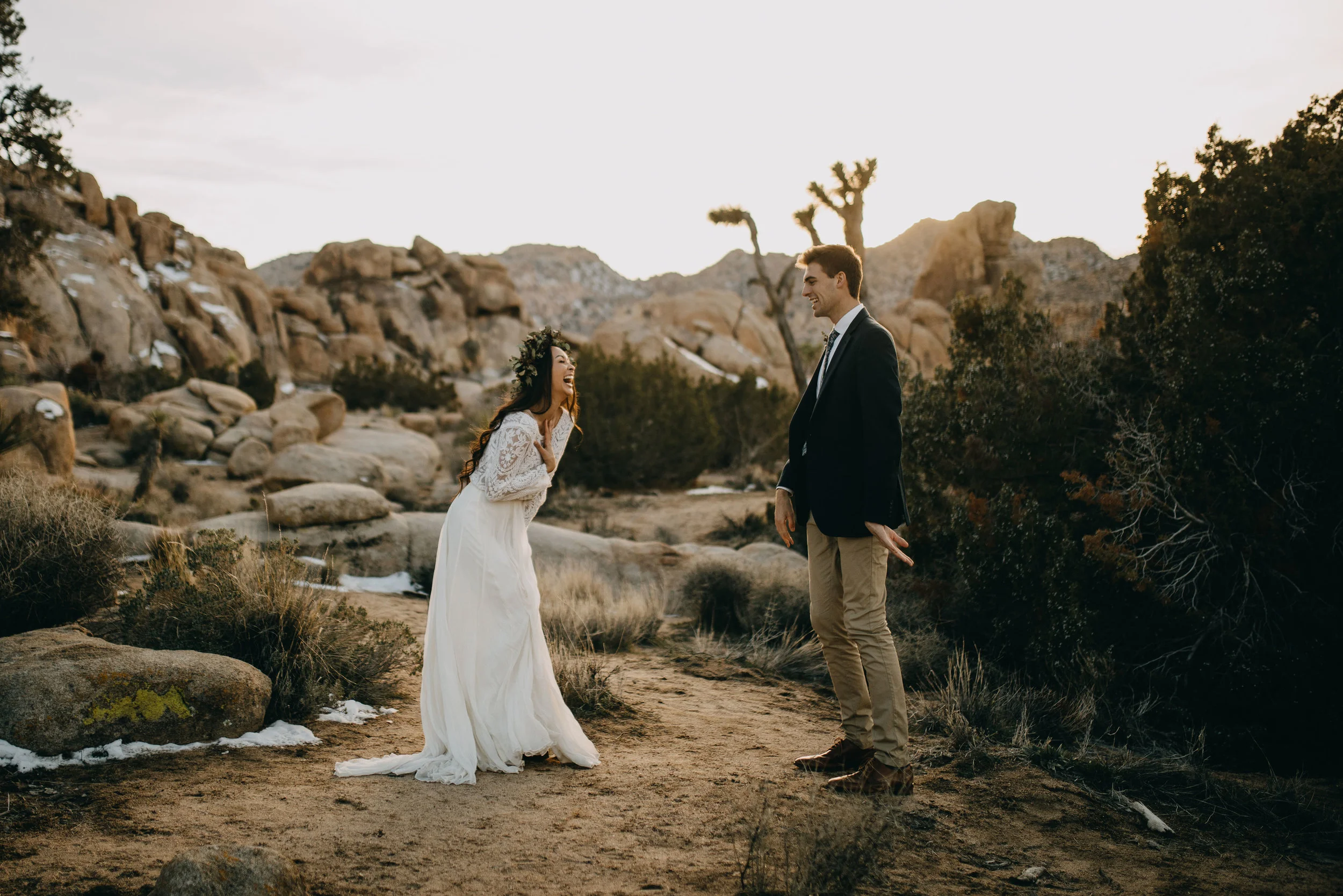 Joshua Tree California Desert Boho Styled Elopement