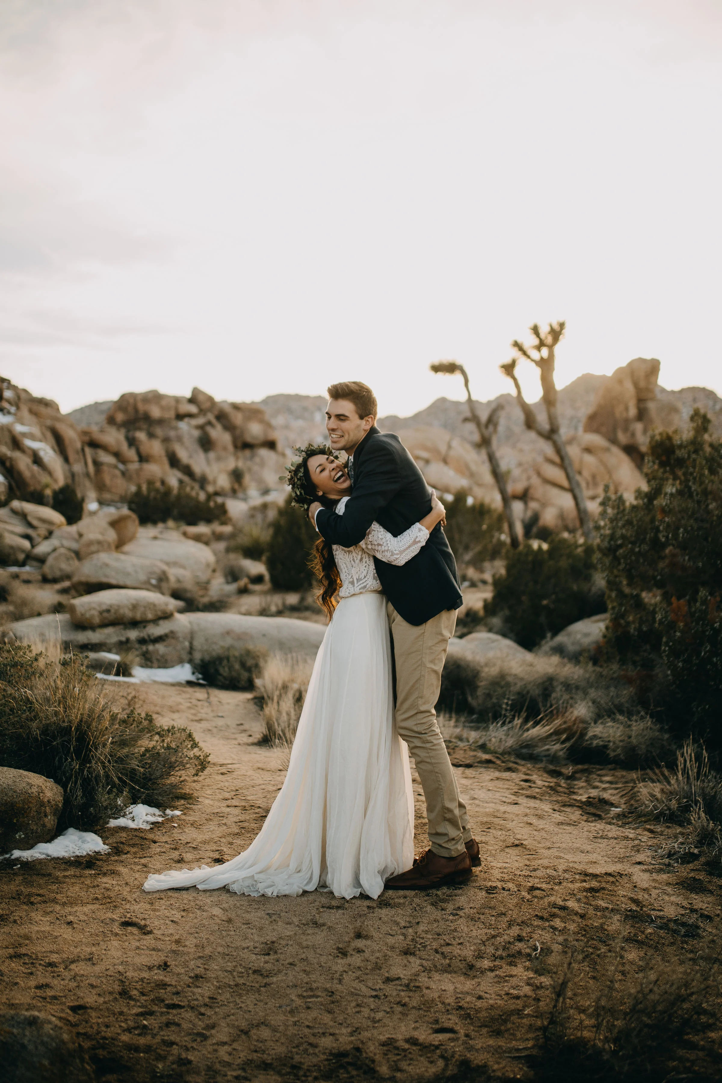 Joshua Tree California Desert Boho Styled Elopement