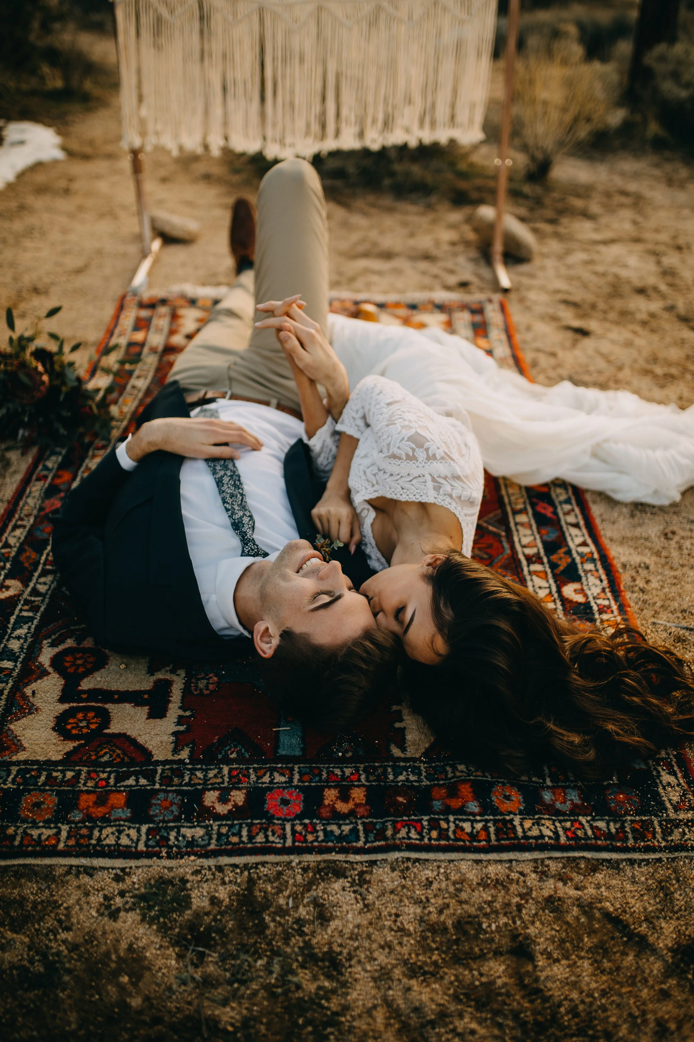 Joshua Tree California Desert Boho Styled Elopement