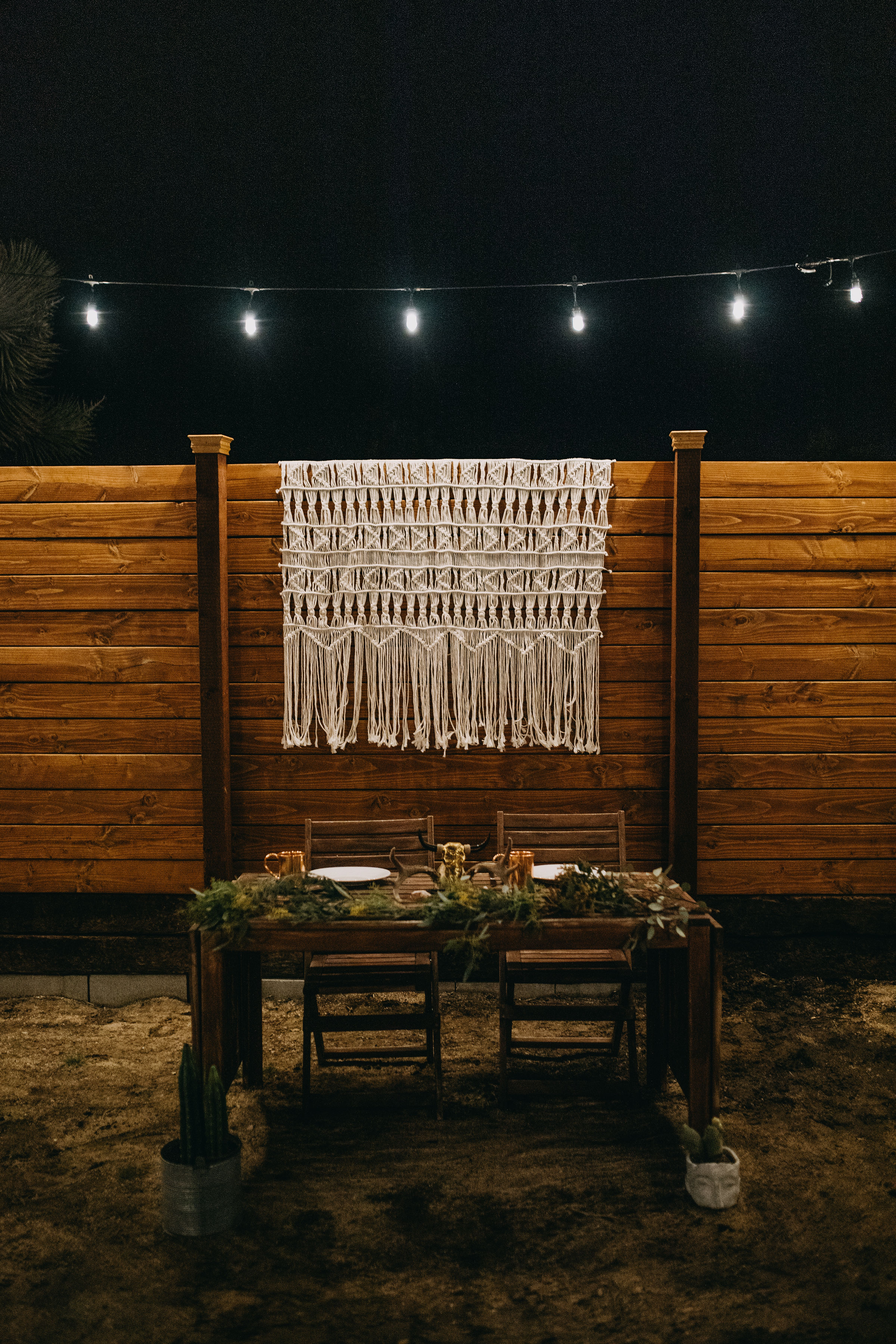 Joshua Tree California Desert Boho Styled Elopement Reception