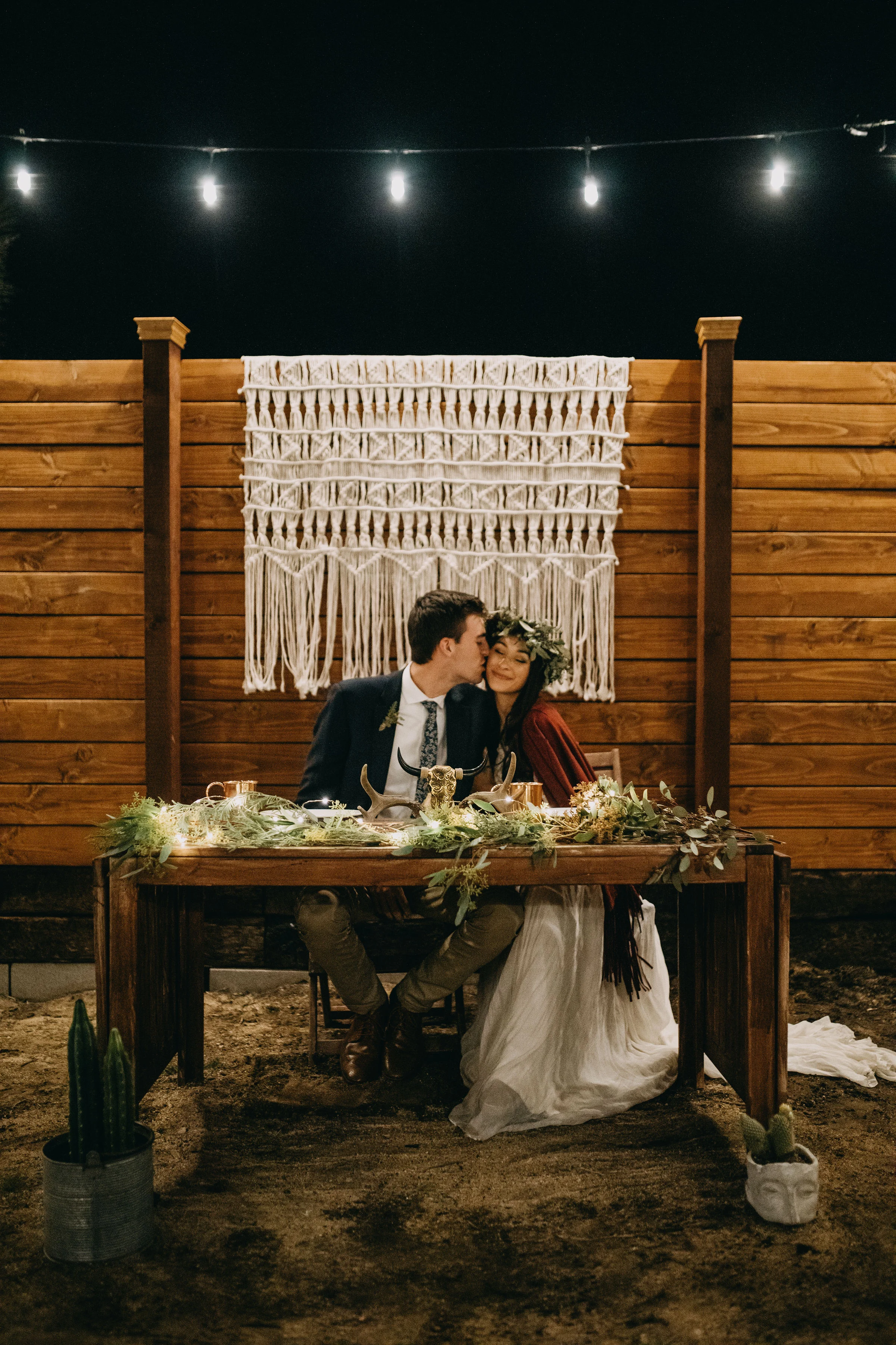 Joshua Tree California Desert Boho Styled Elopement Reception