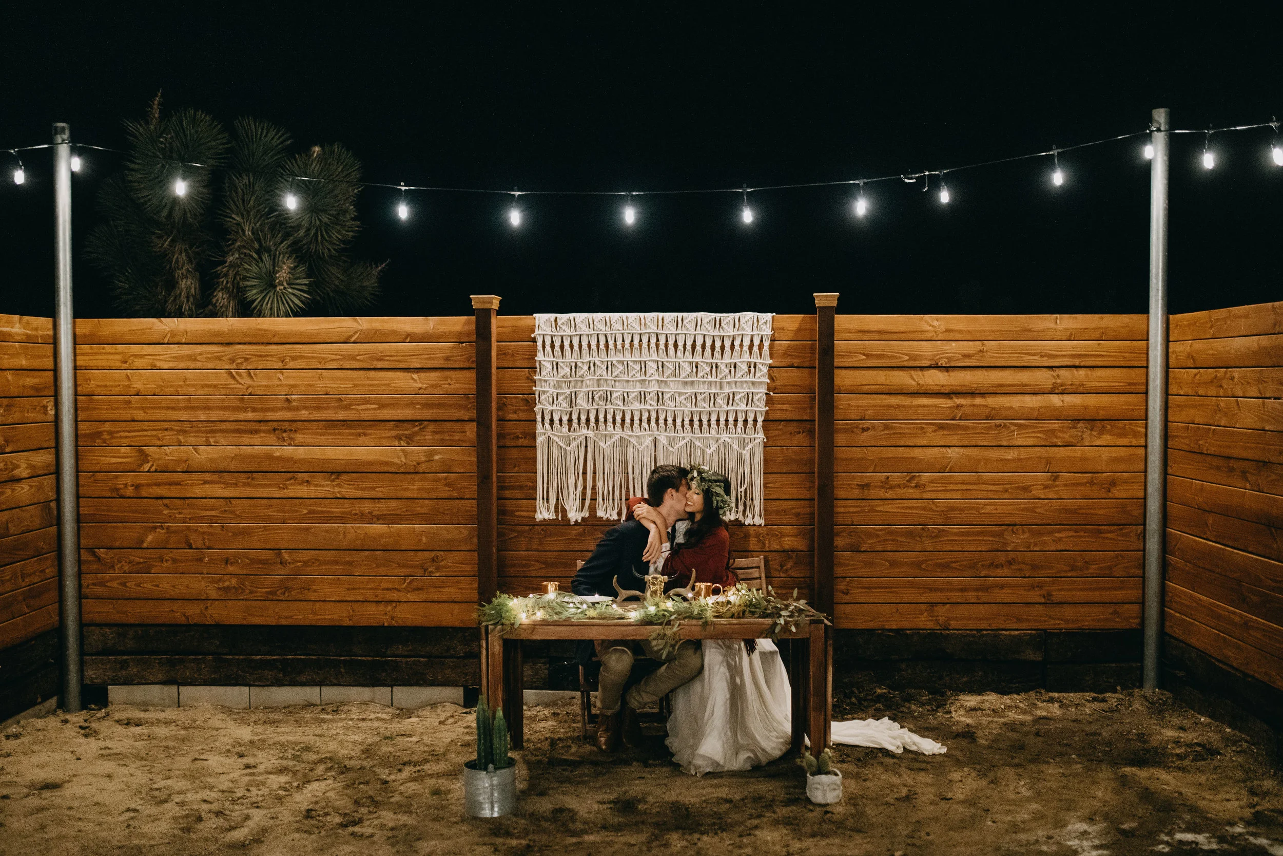 Joshua Tree California Desert Boho Styled Elopement Reception