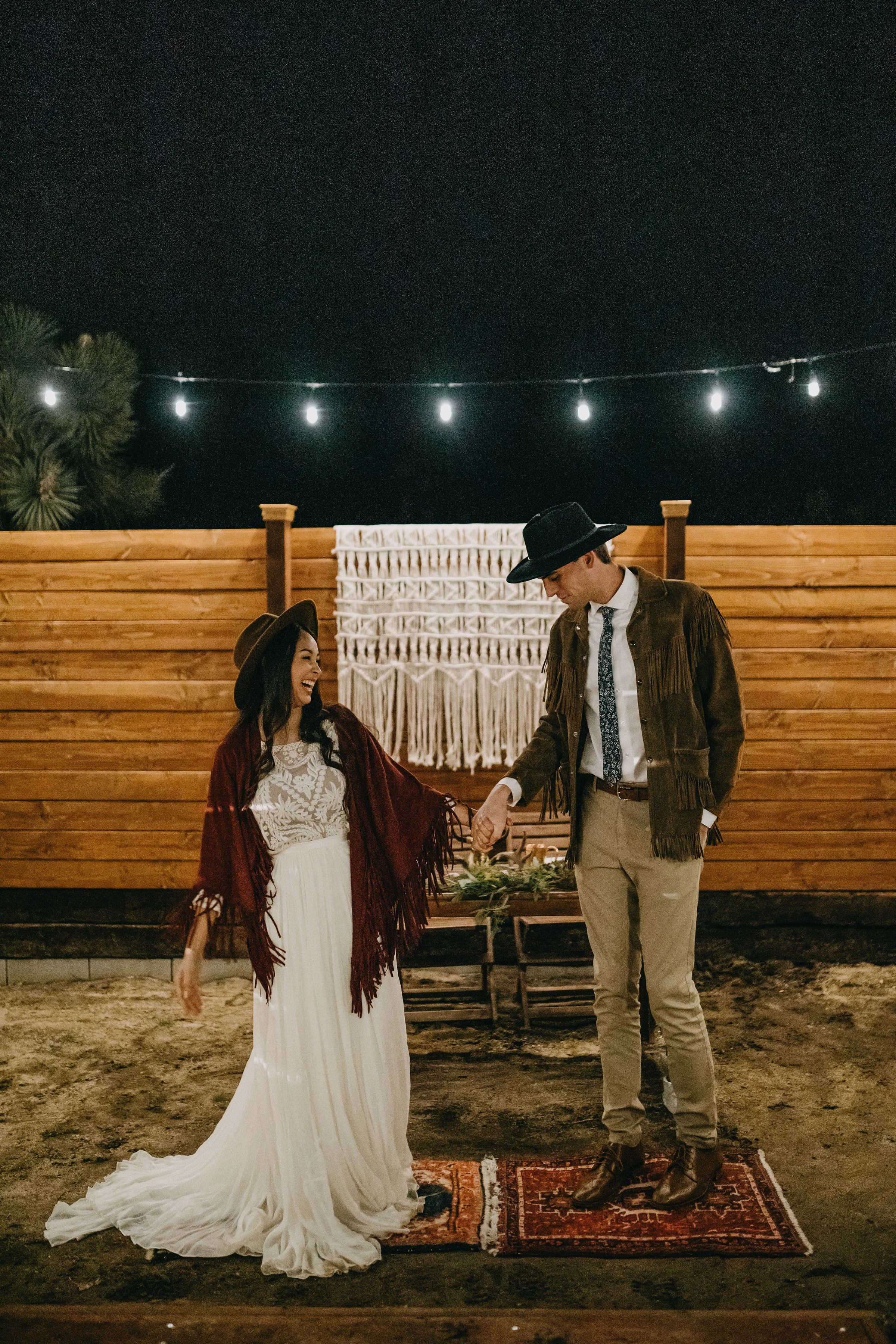 Joshua Tree California Desert Boho Styled Elopement Reception