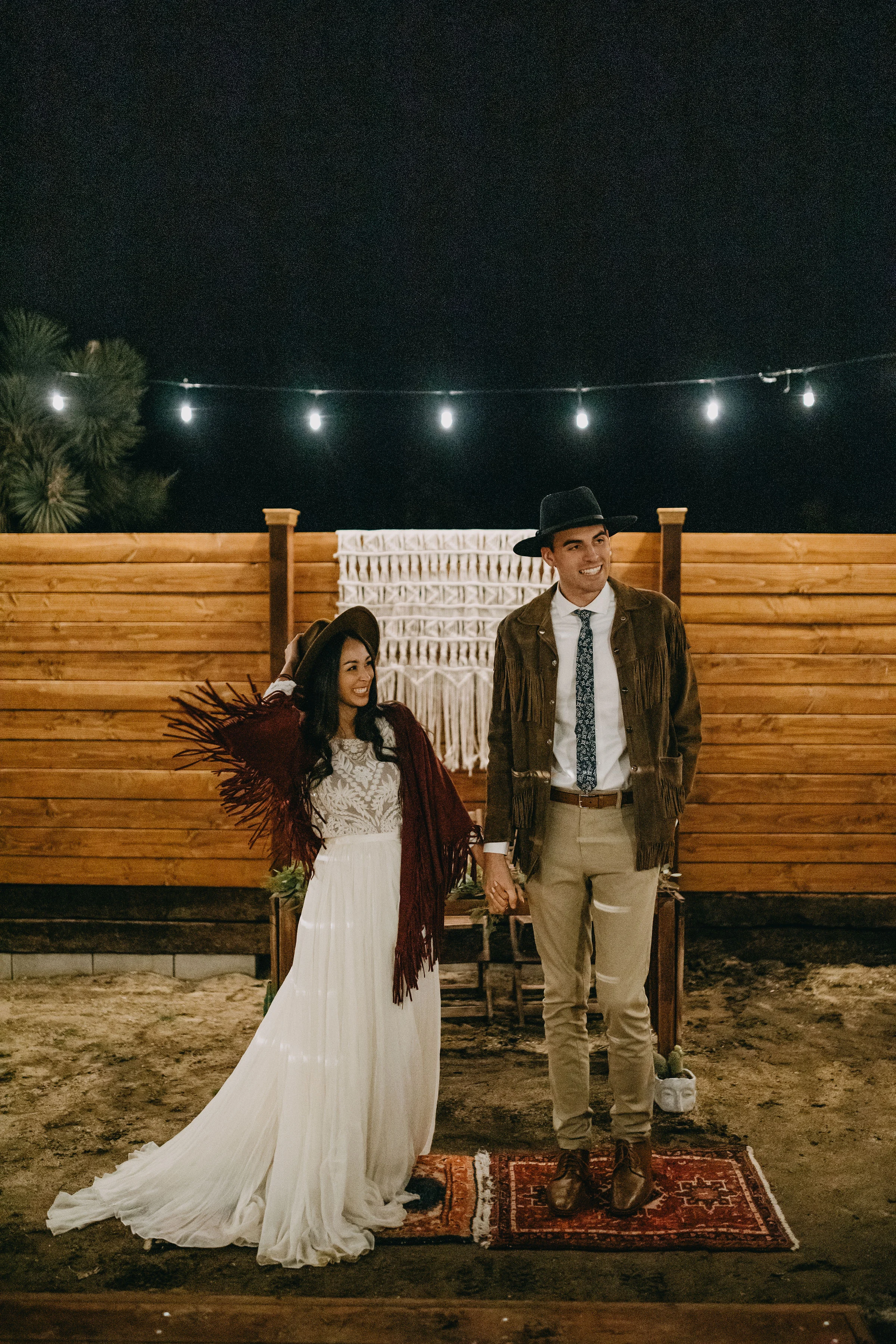 Joshua Tree California Desert Boho Styled Elopement Reception