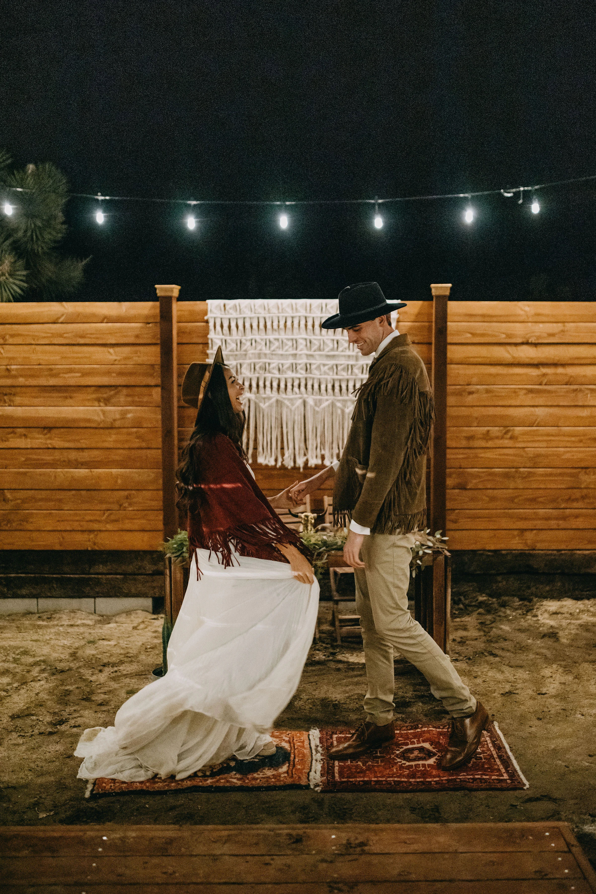 Joshua Tree California Desert Boho Styled Elopement Reception