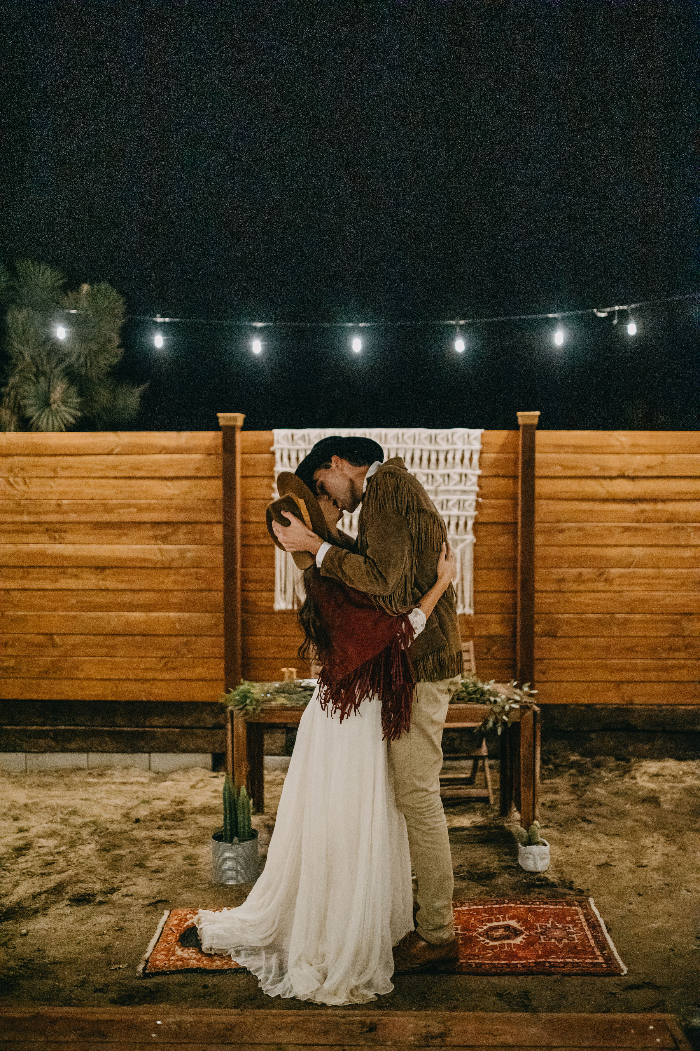 Joshua Tree California Desert Boho Styled Elopement Reception