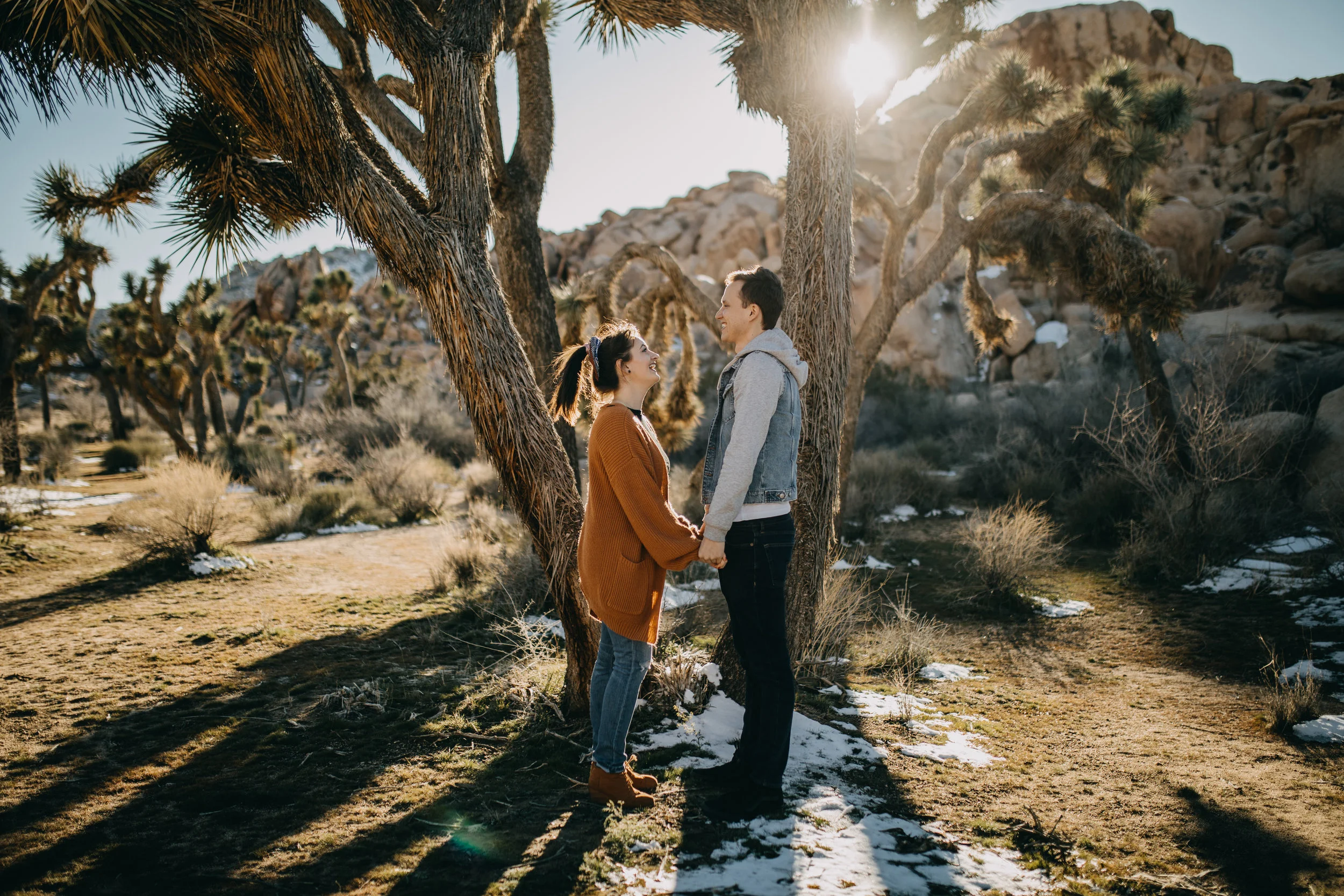 Joshua Tree, California Desert Engagement Photos