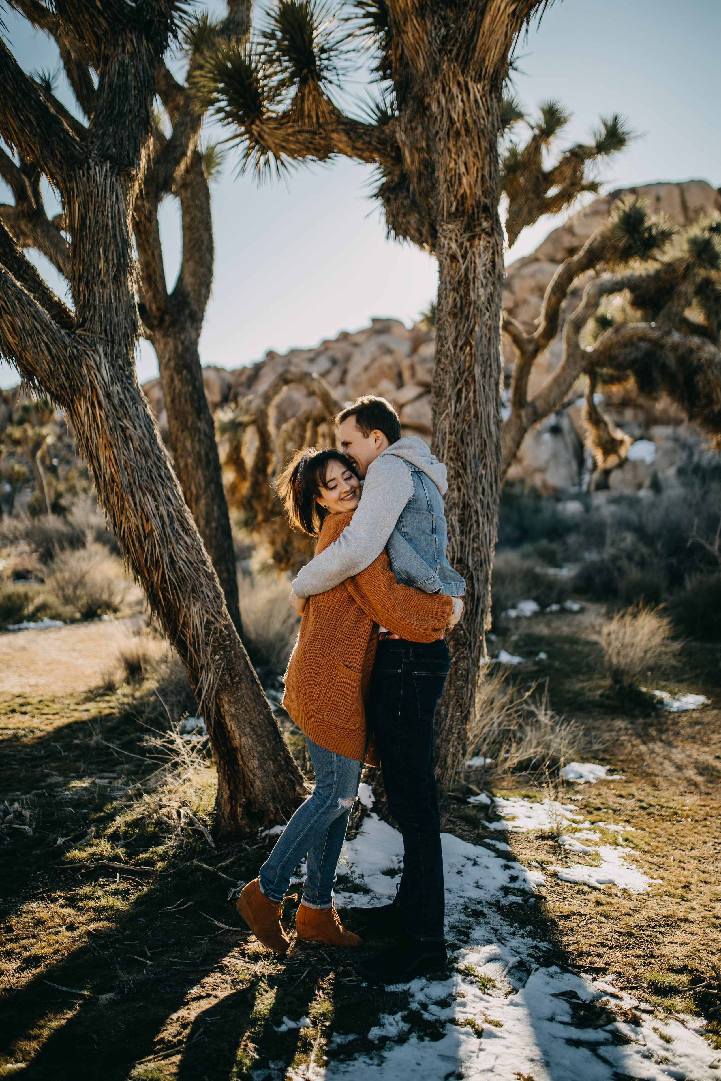 Joshua Tree, California Desert Engagement Photos