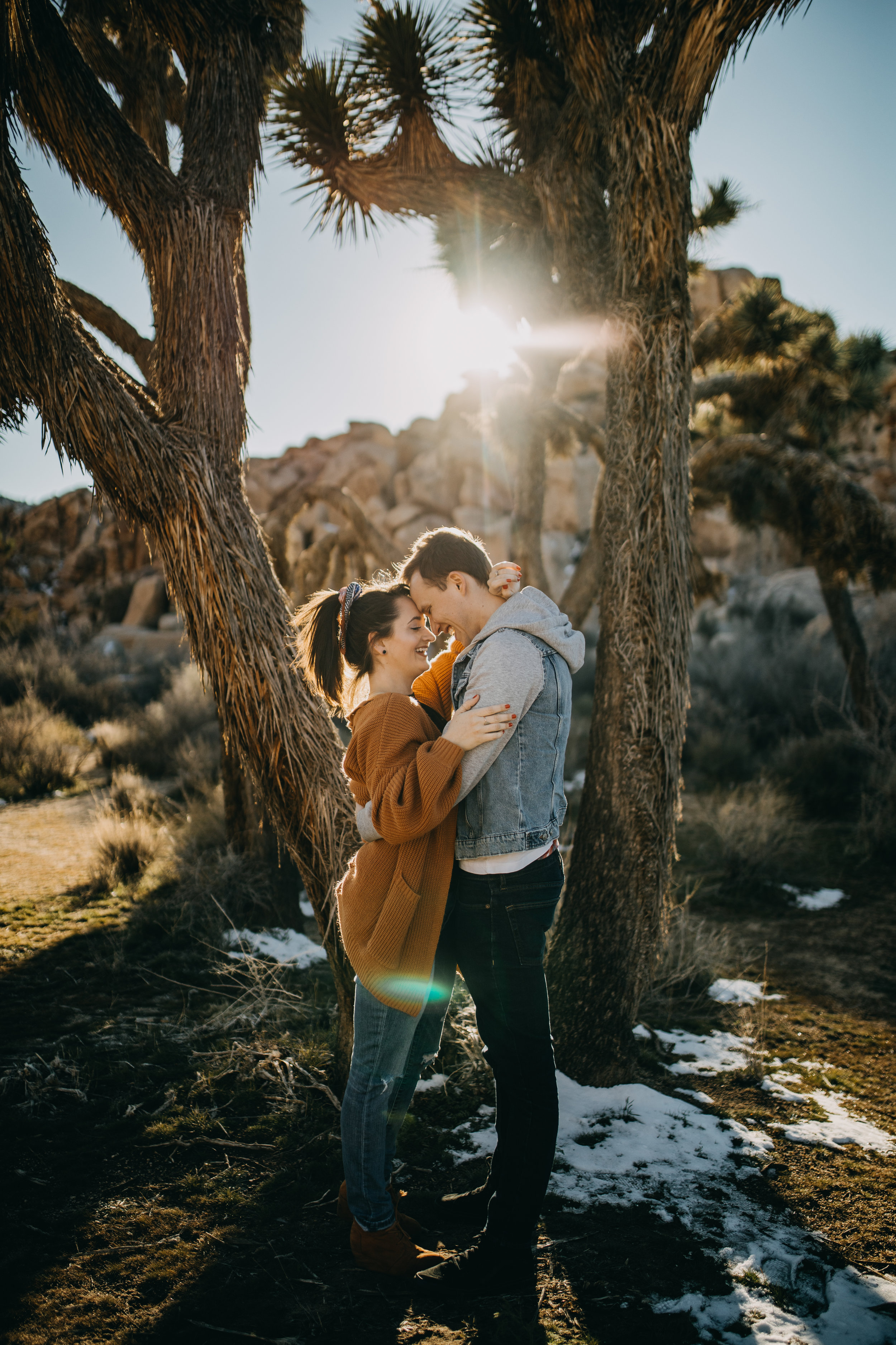 Joshua Tree, California Desert Engagement Photos