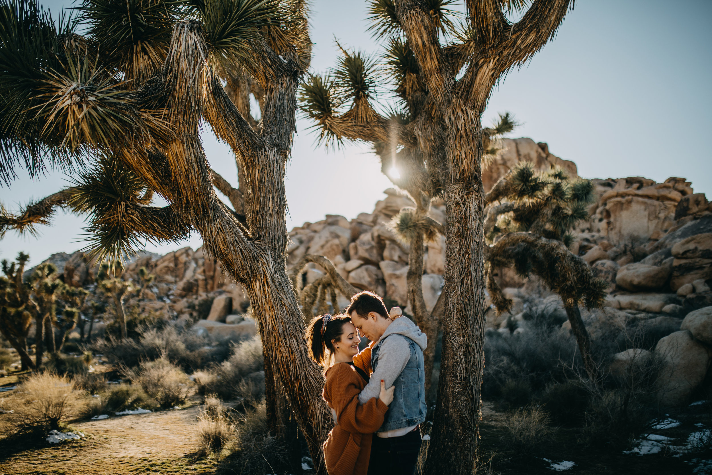Joshua Tree, California Desert Engagement Photos