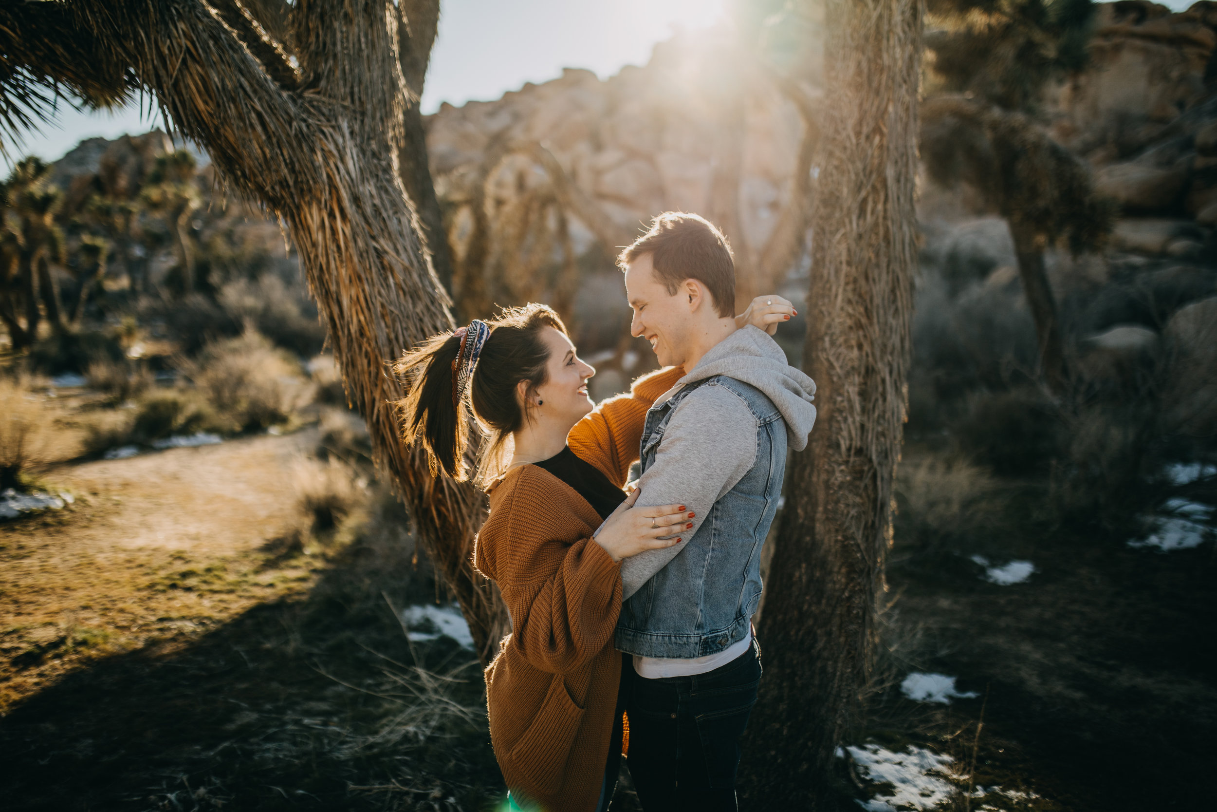 Joshua Tree, California Desert Engagement Photos