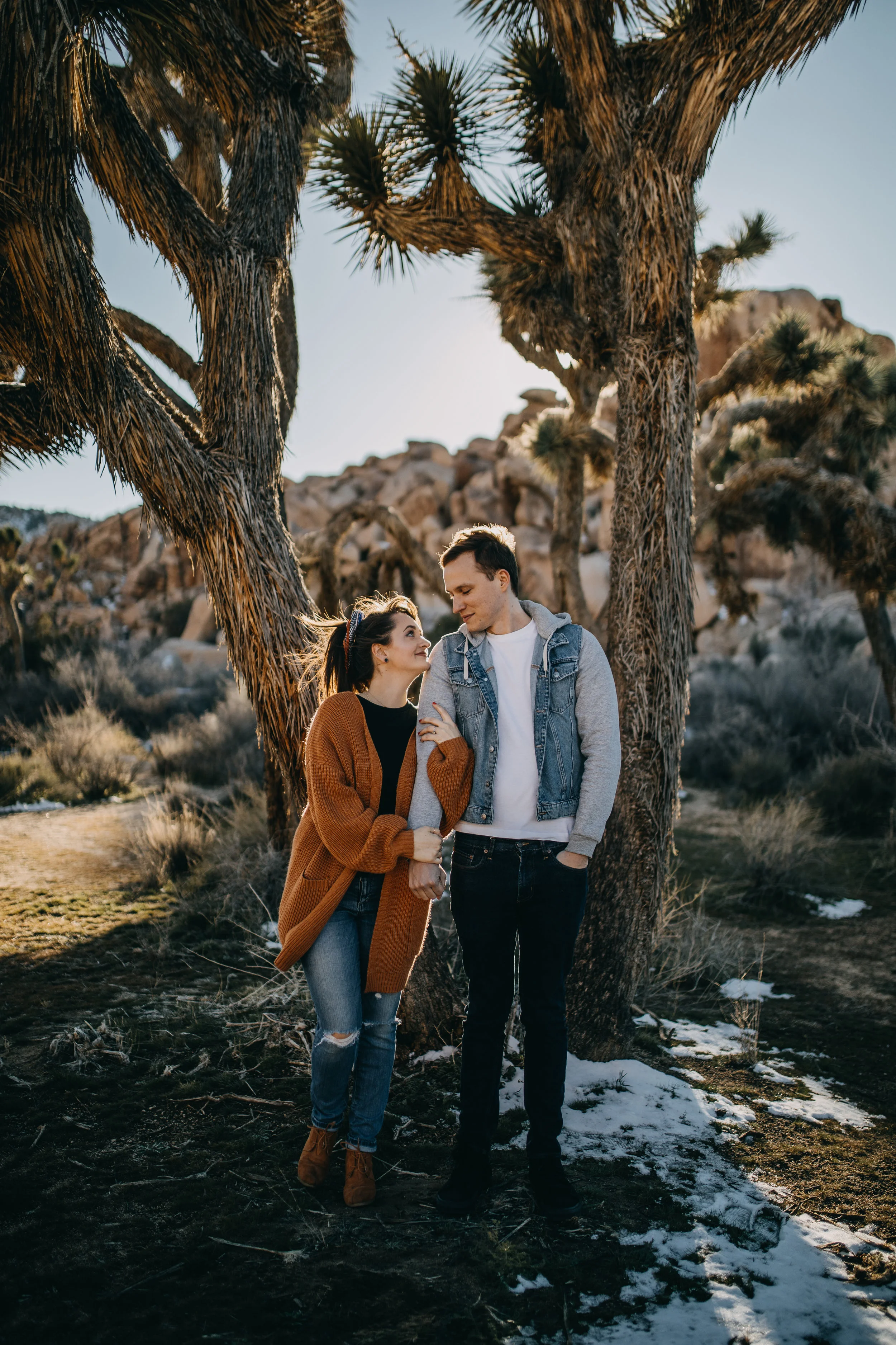 Joshua Tree, California Desert Engagement Photos