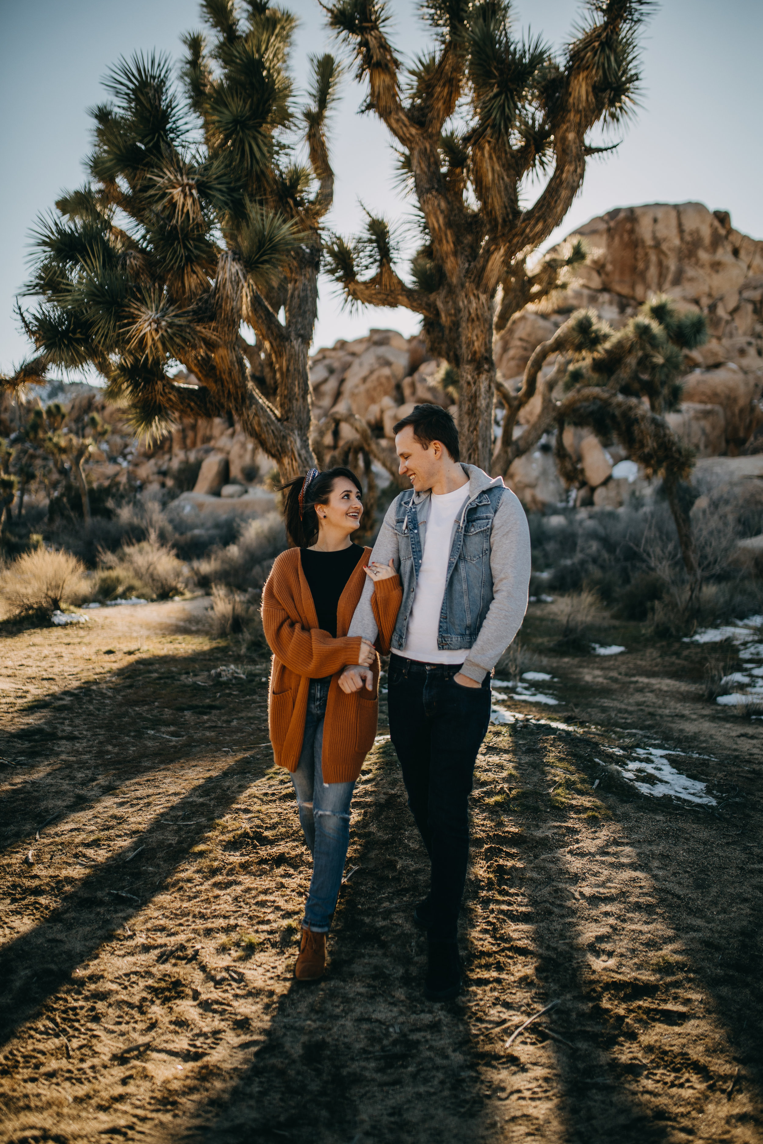 Joshua Tree, California Desert Engagement Photos