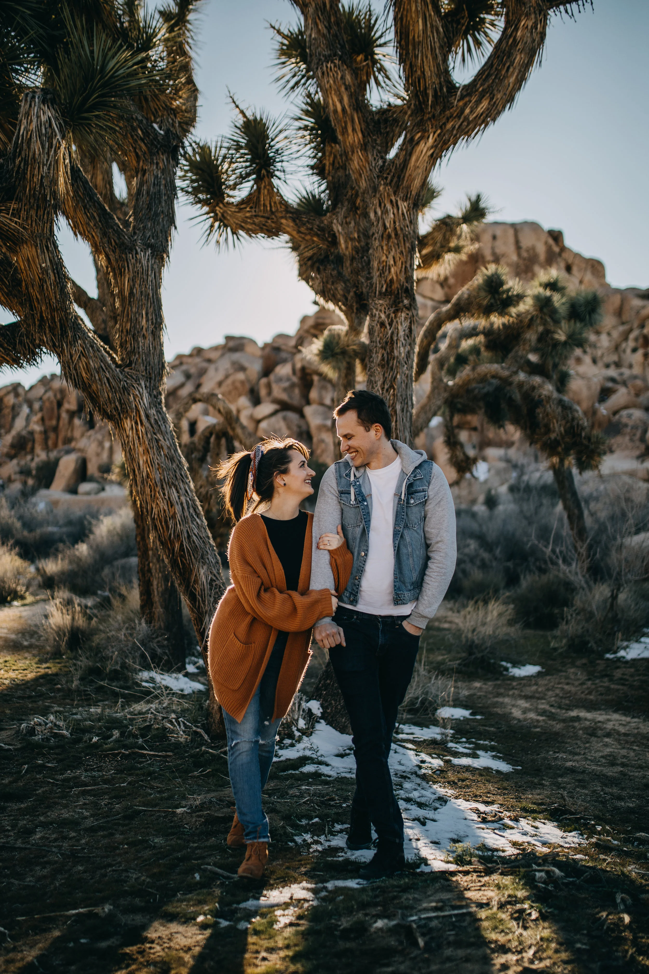 Joshua Tree, California Desert Engagement Photos