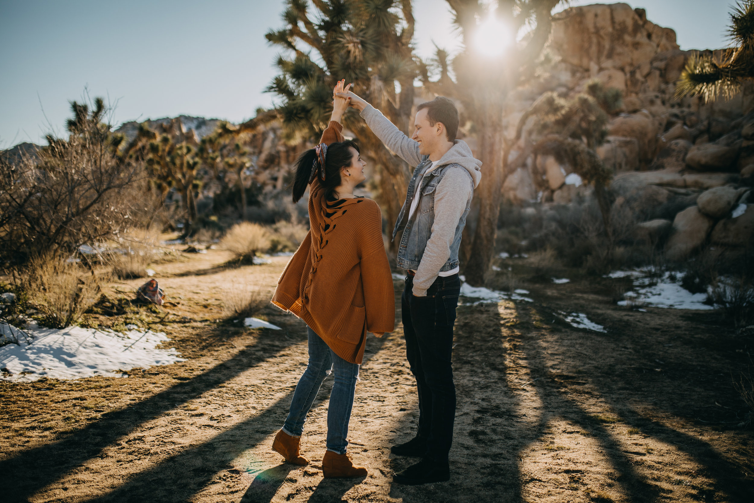 Joshua Tree, California Desert Engagement Photos