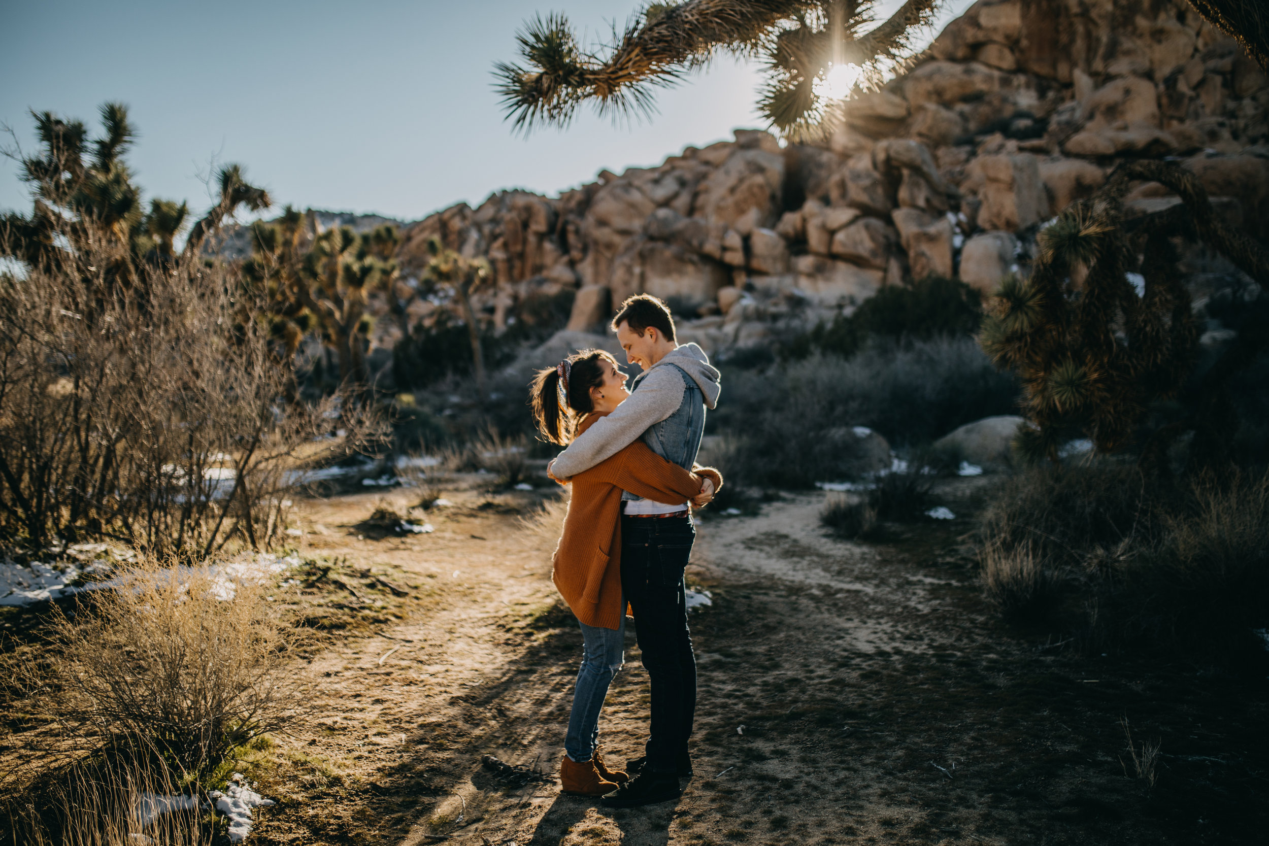 Joshua Tree, California Desert Engagement Photos