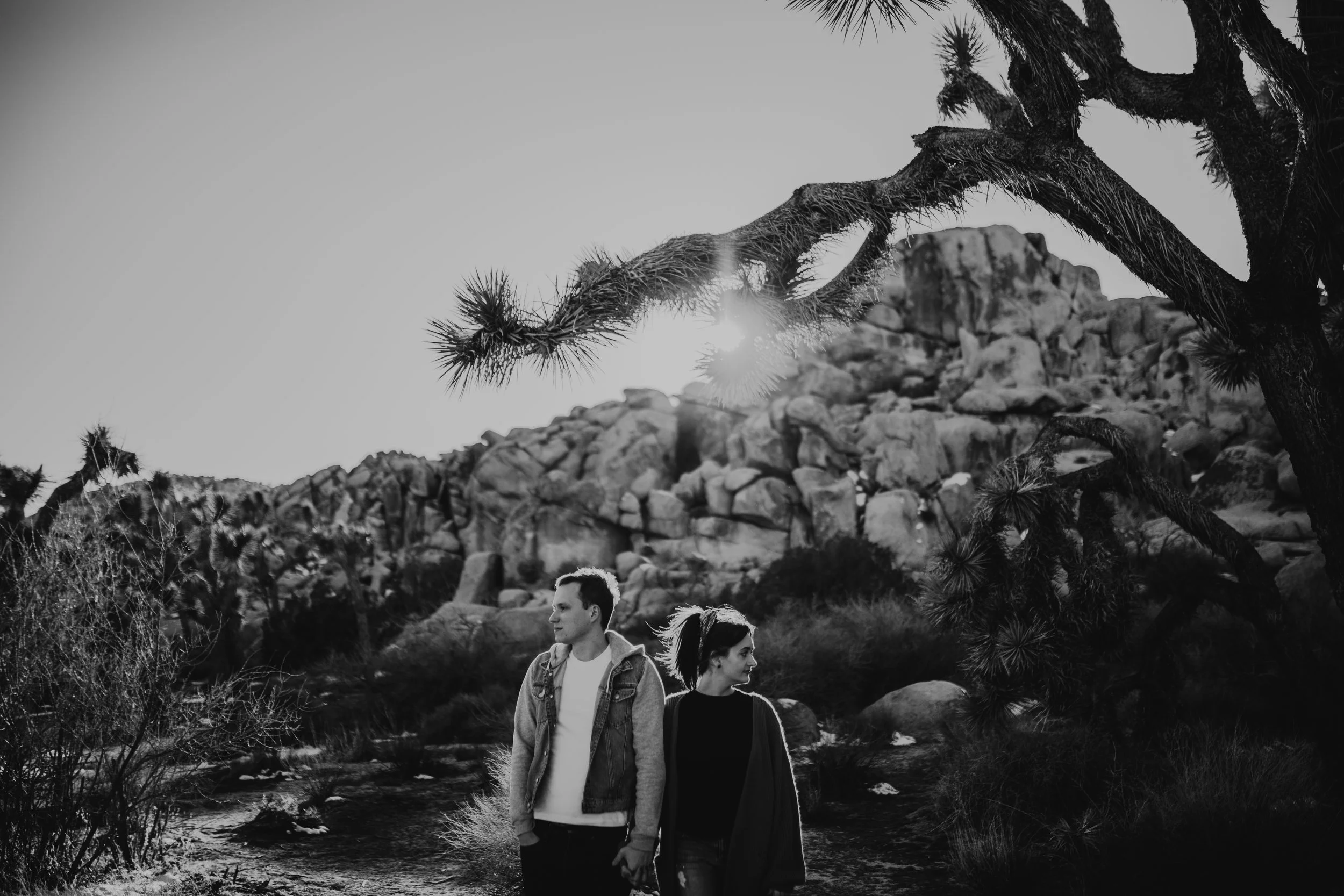 Joshua Tree, California Desert Engagement Photos