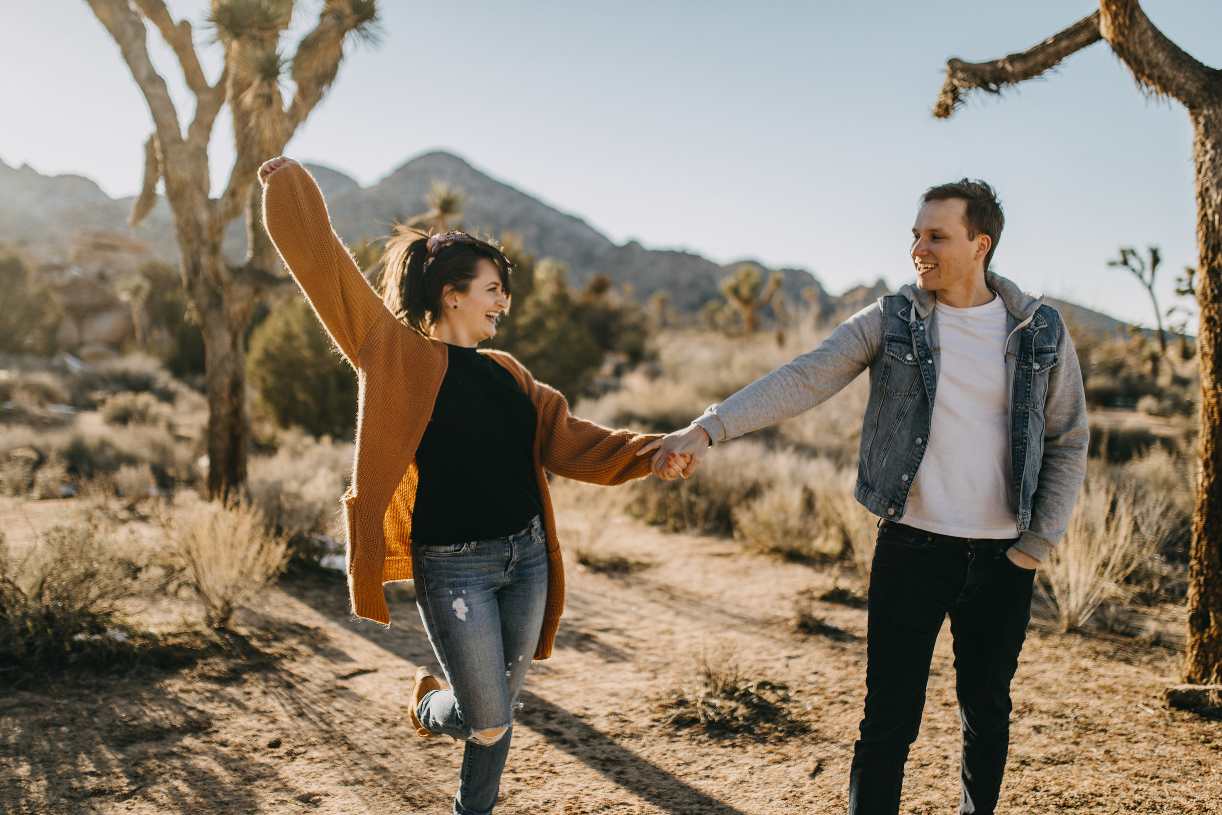 Joshua Tree, California Desert Engagement Photos