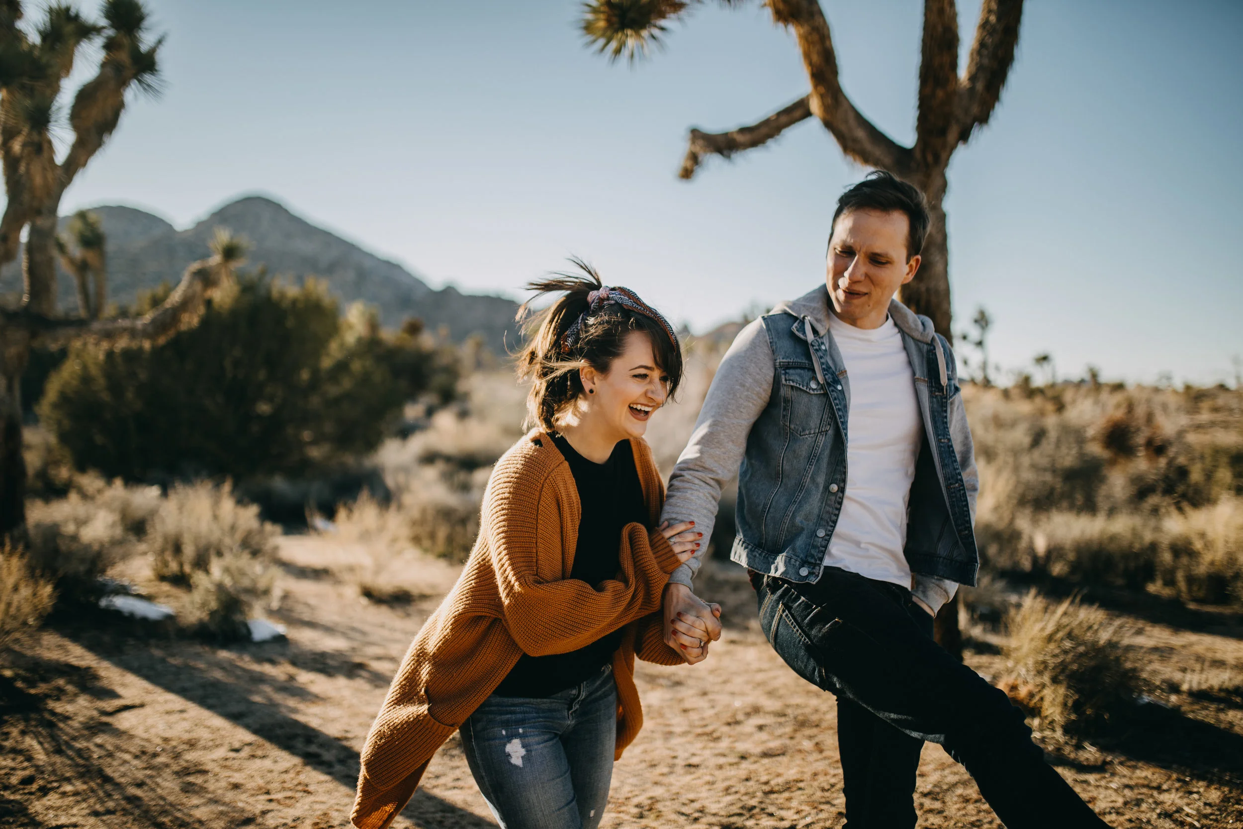 Joshua Tree, California Desert Engagement Photos