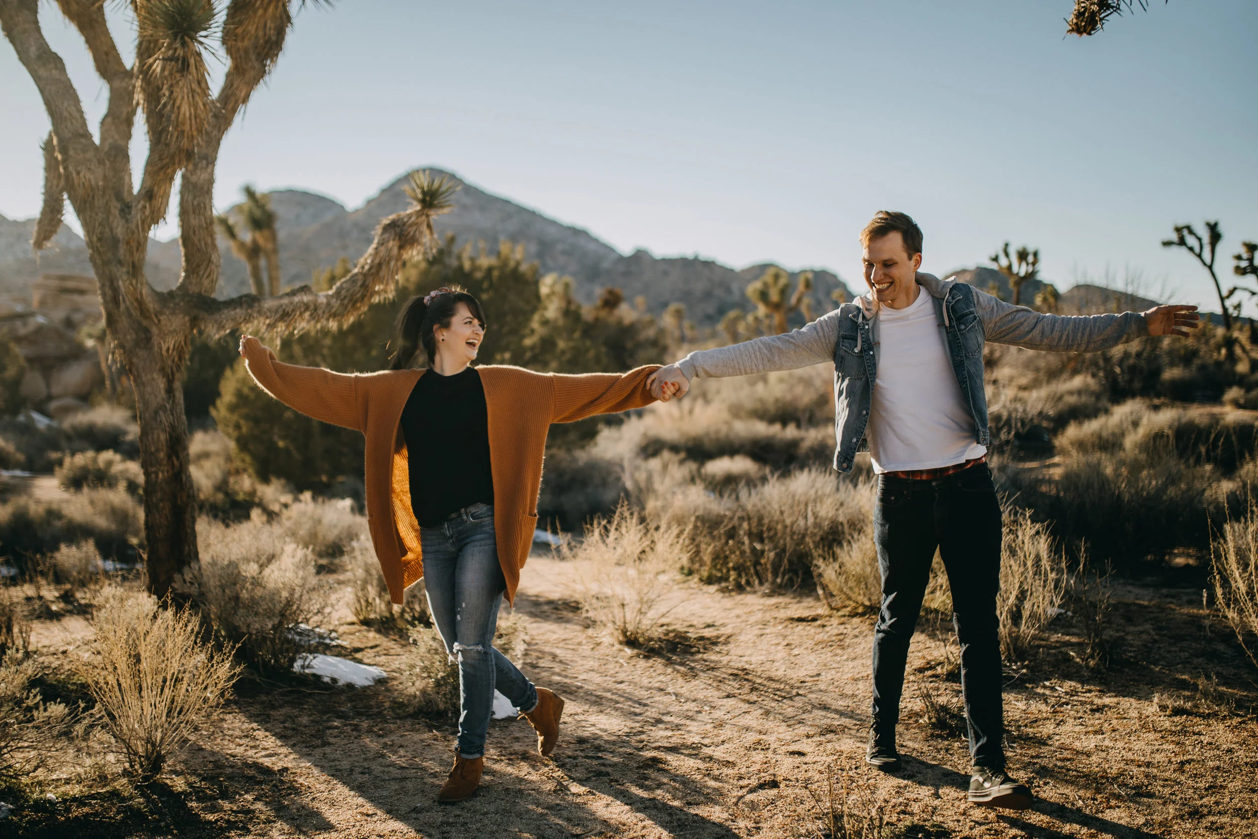 Joshua Tree, California Desert Engagement Photos