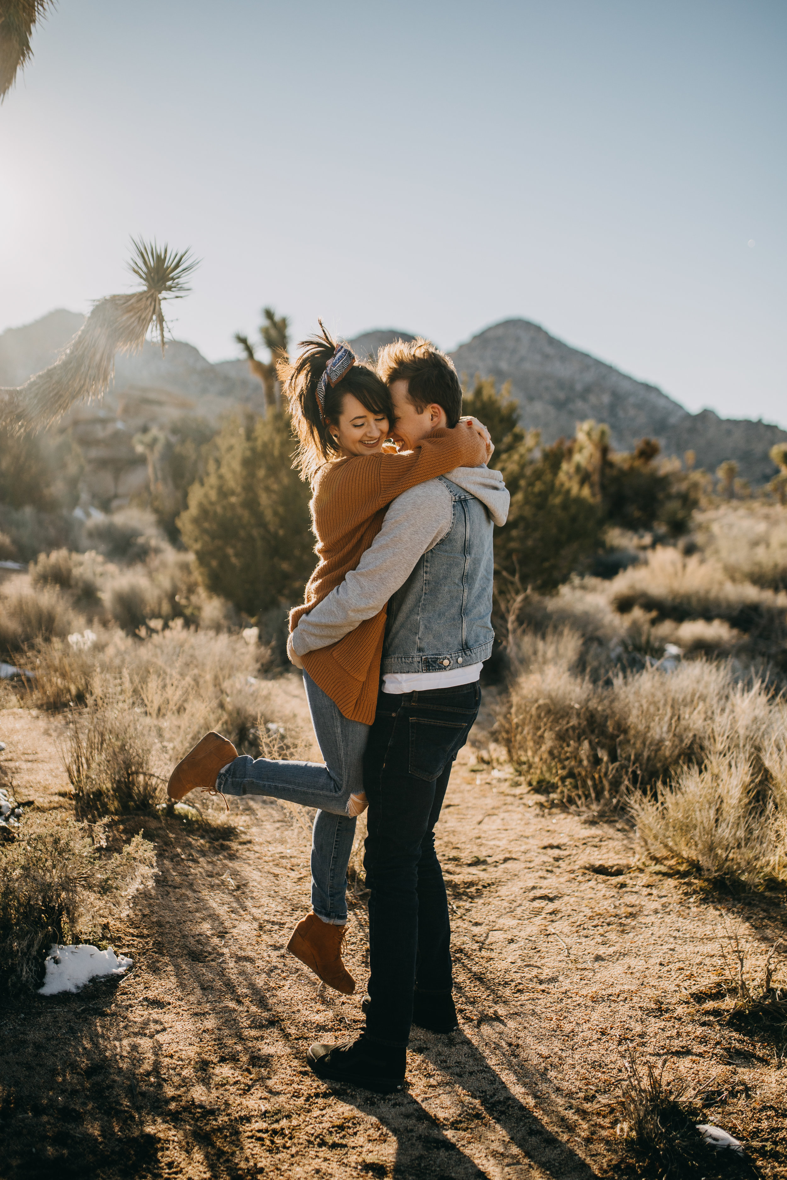 Joshua Tree, California Desert Engagement Photos