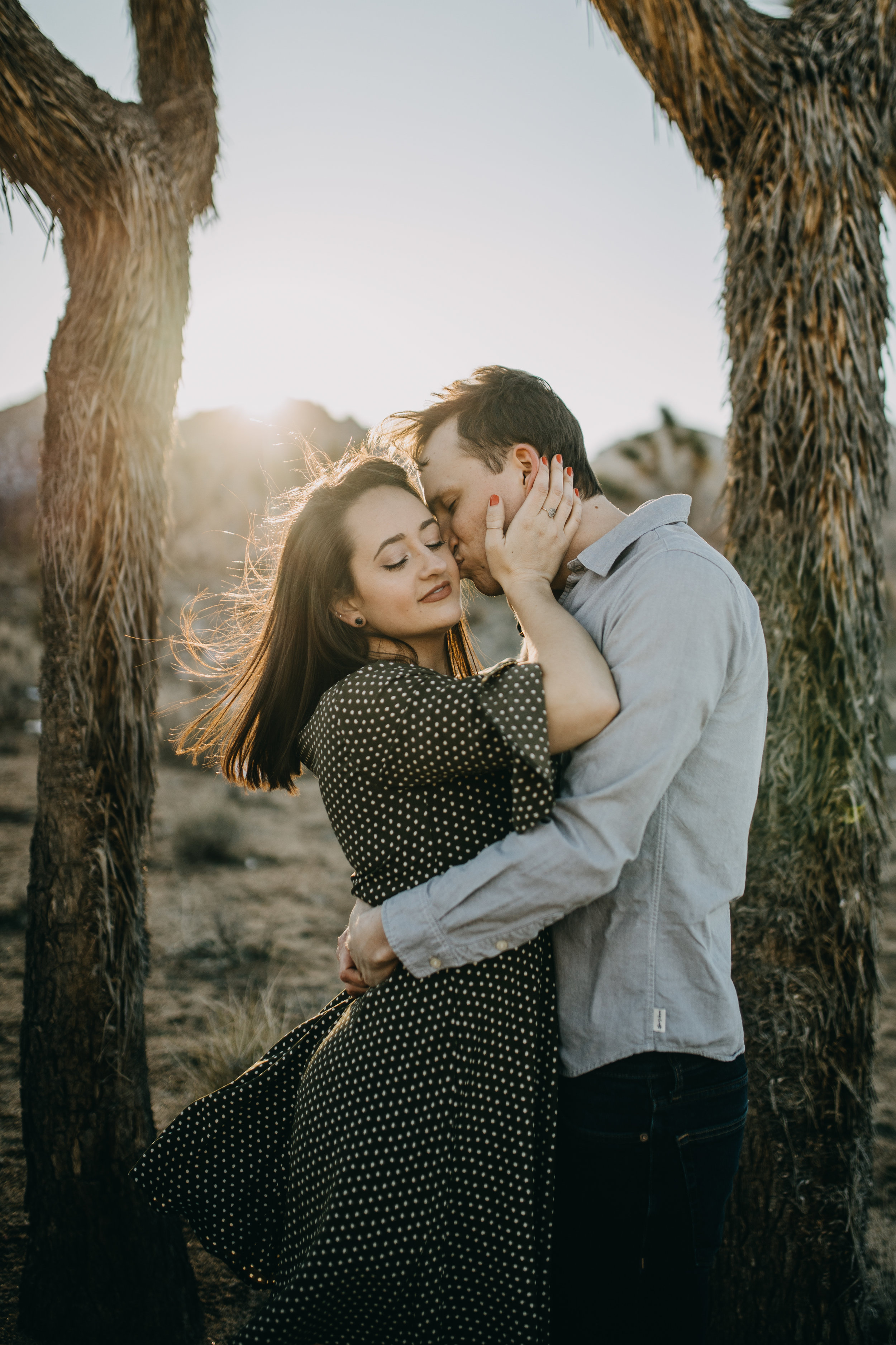 Joshua Tree, California Desert Engagement Photos