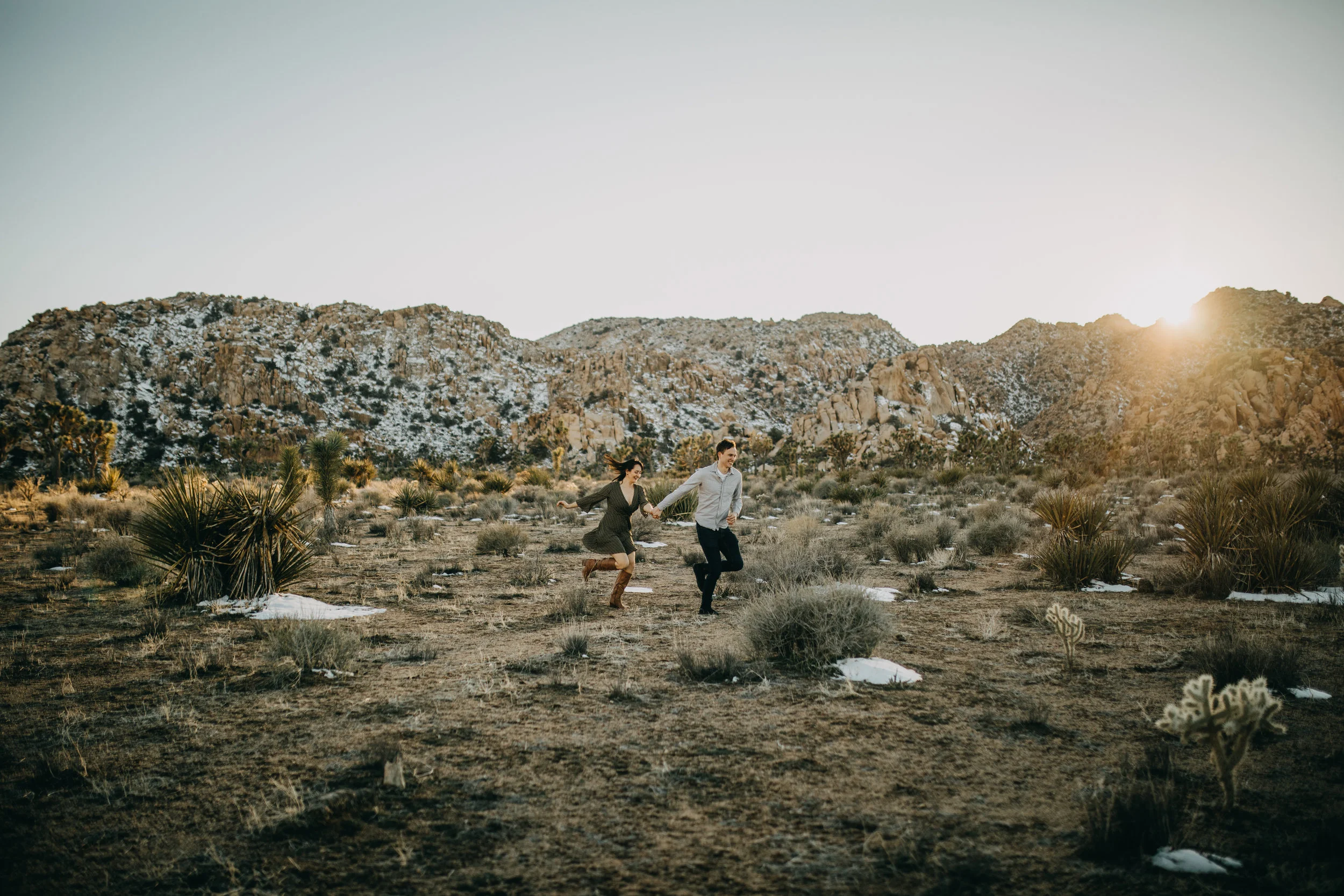 Joshua Tree, California Desert Engagement Photos