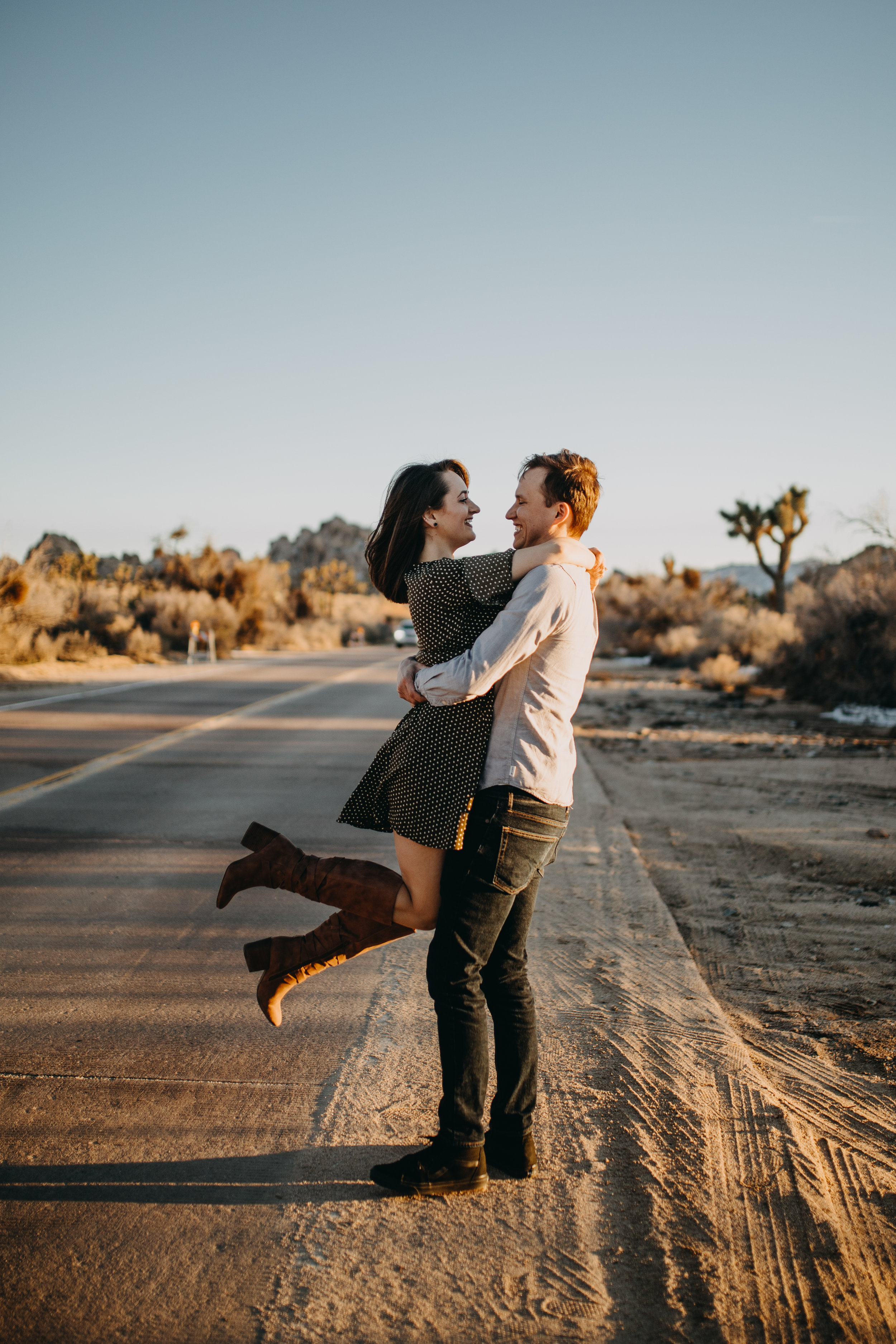 Joshua Tree, California Desert Engagement Photos