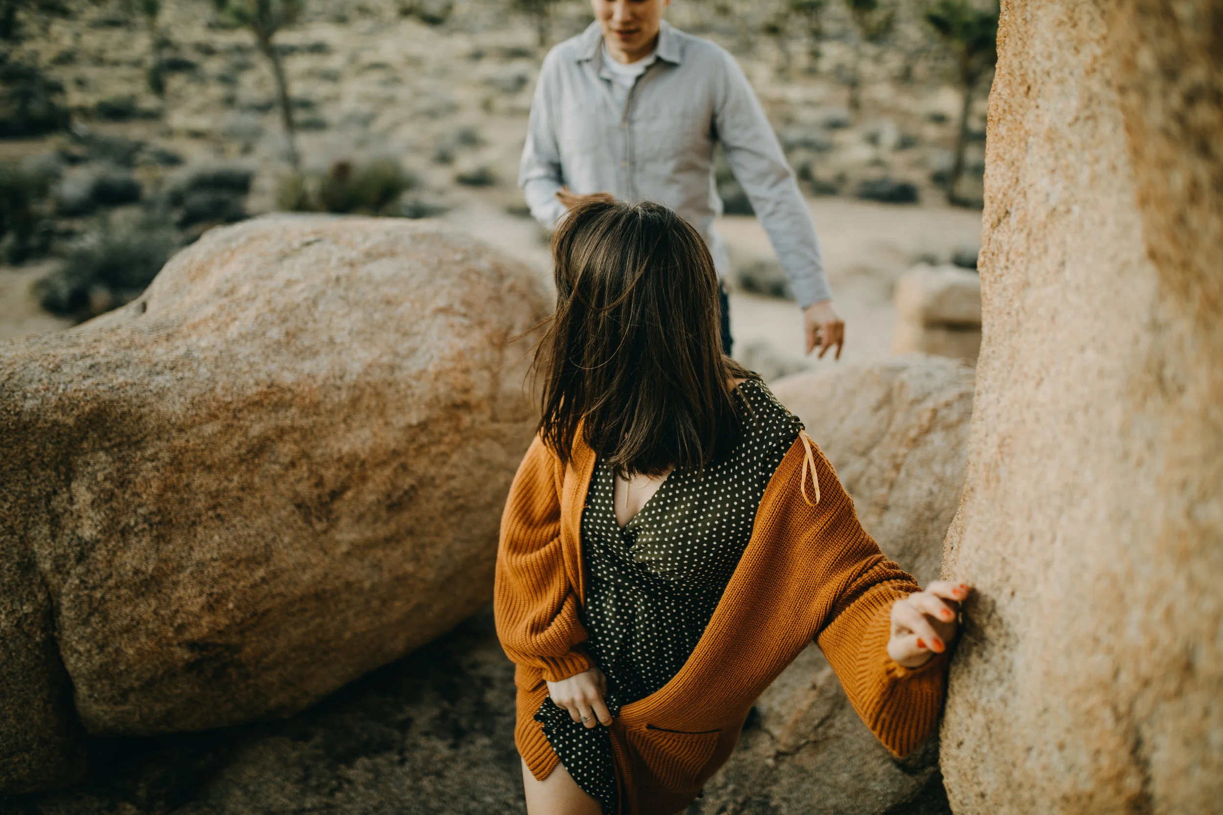 Joshua Tree, California Desert Engagement Photos