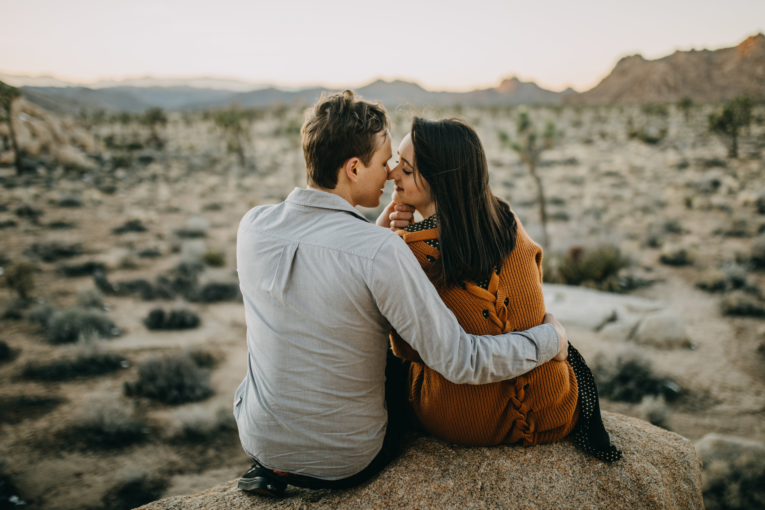 Joshua Tree, California Desert Engagement Photos