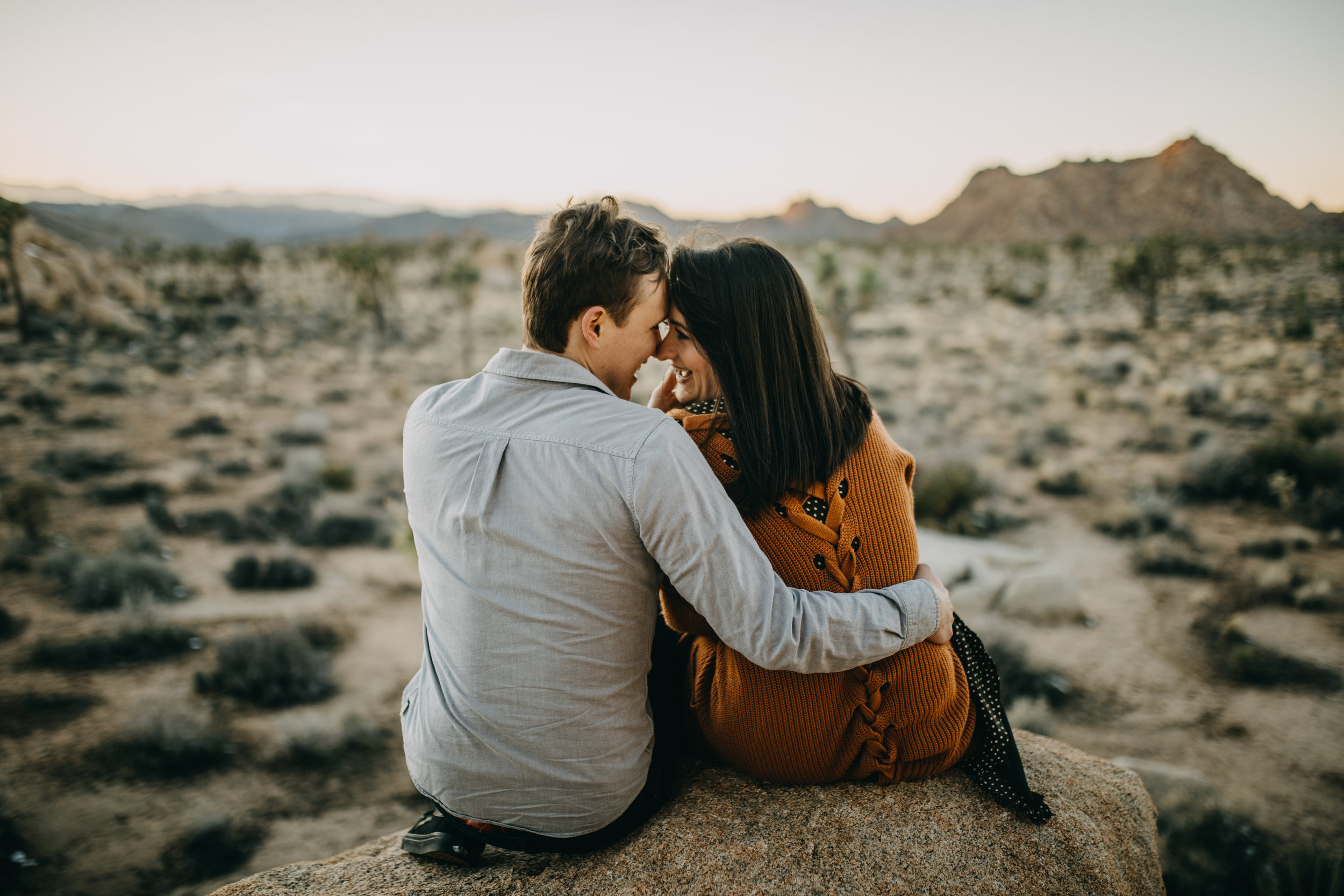 Joshua Tree, California Desert Engagement Photos