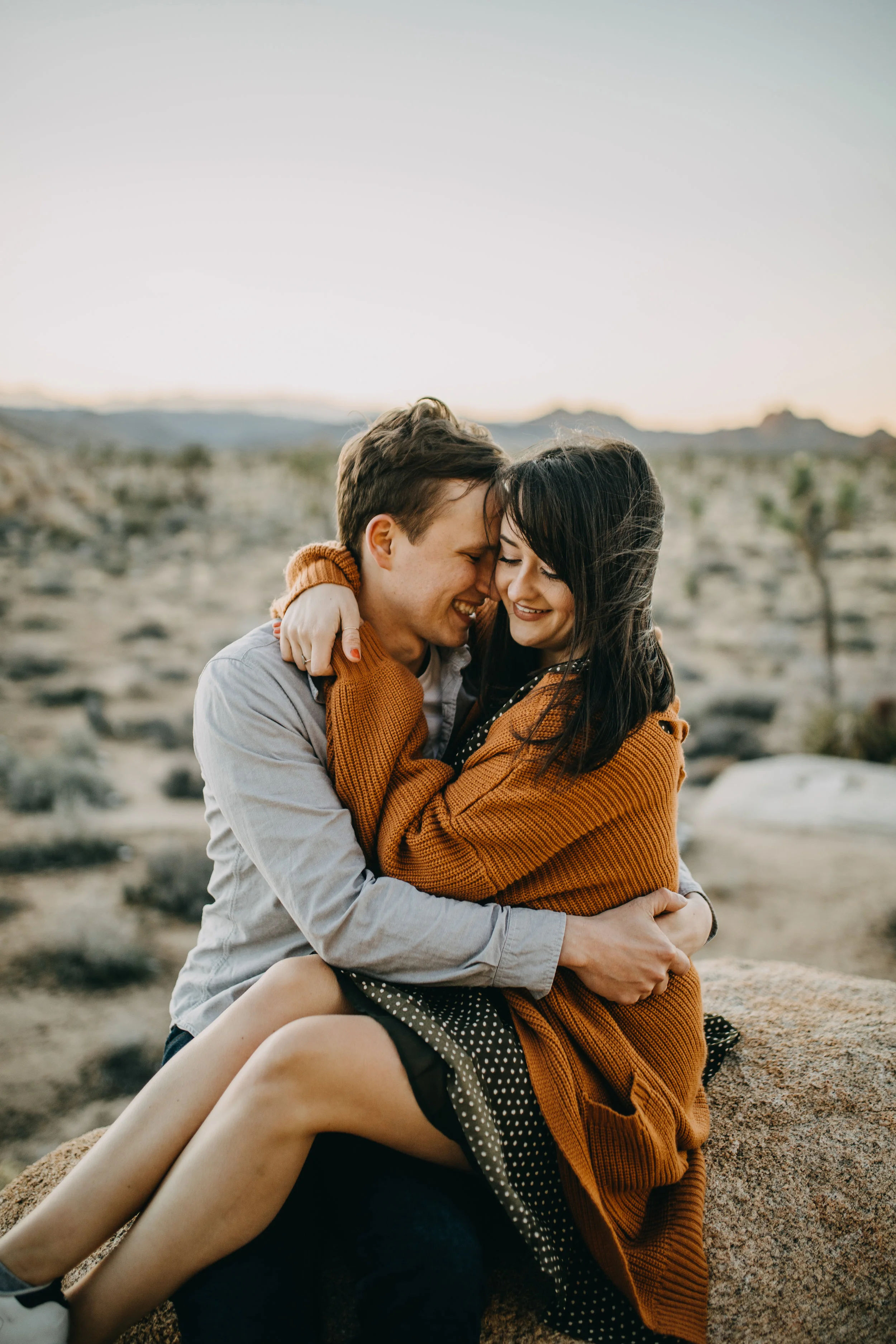 Joshua Tree, California Desert Engagement Photos