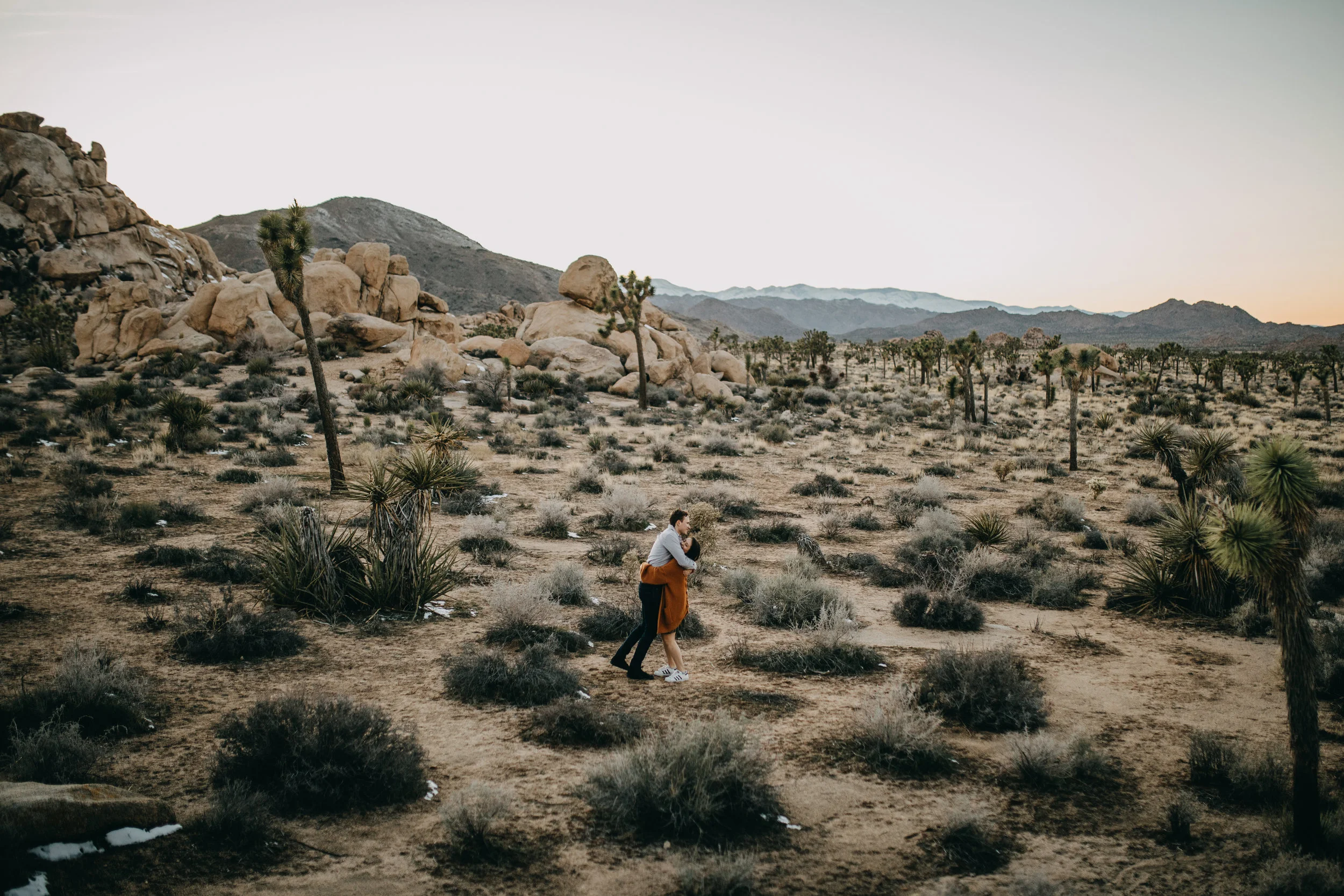 Joshua Tree, California Desert Engagement Photos