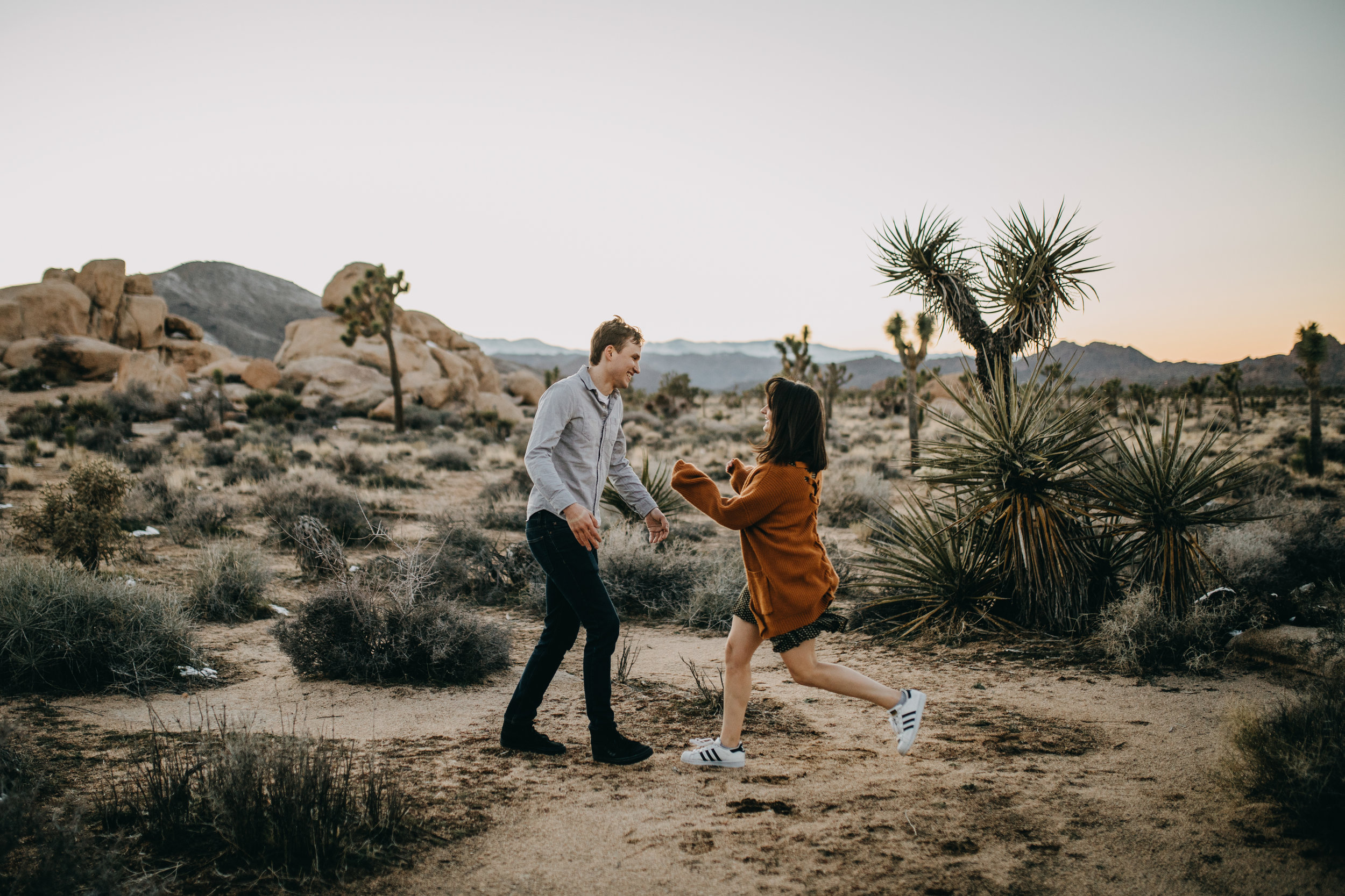 Joshua Tree, California Desert Engagement Photos