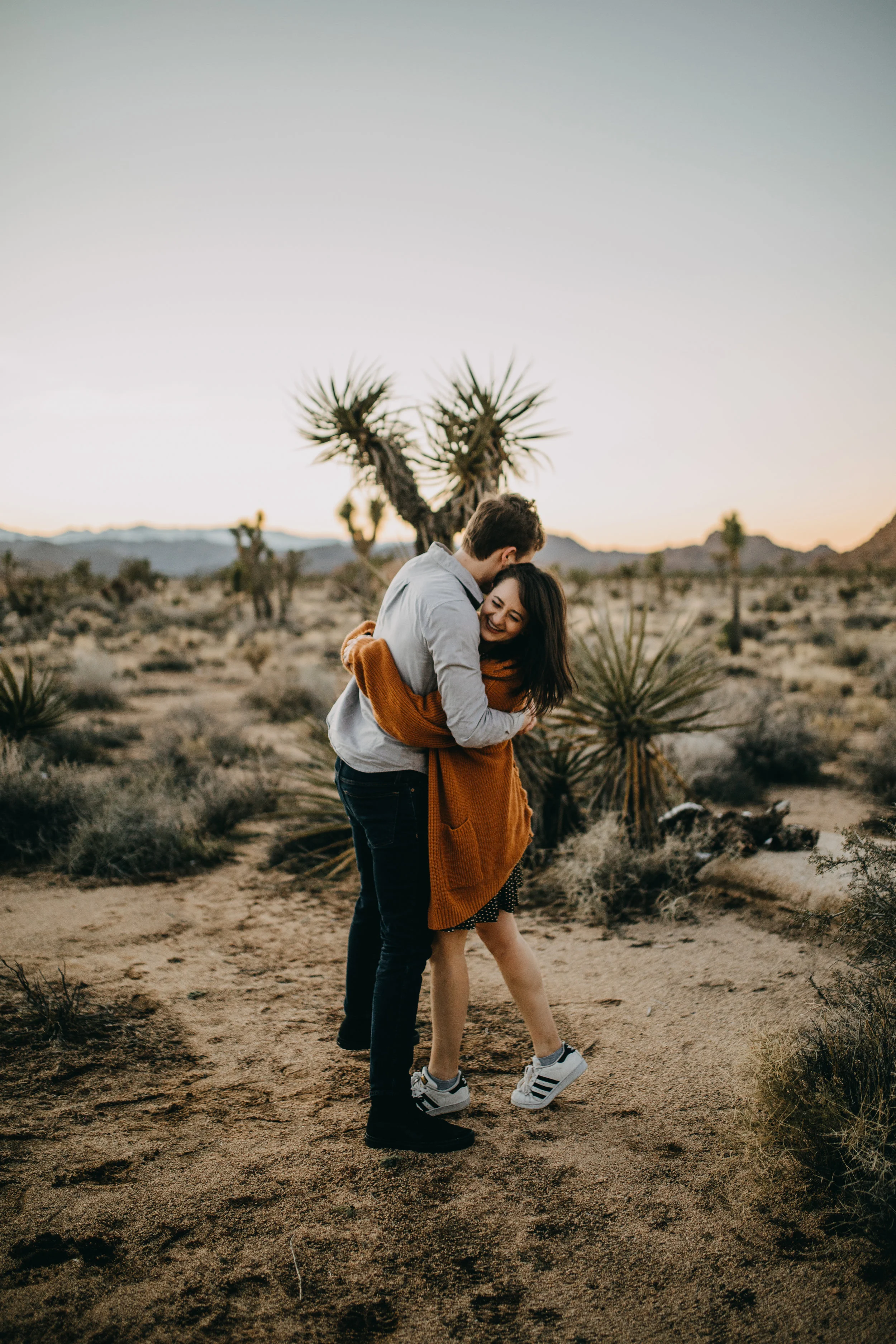 Joshua Tree, California Desert Engagement Photos
