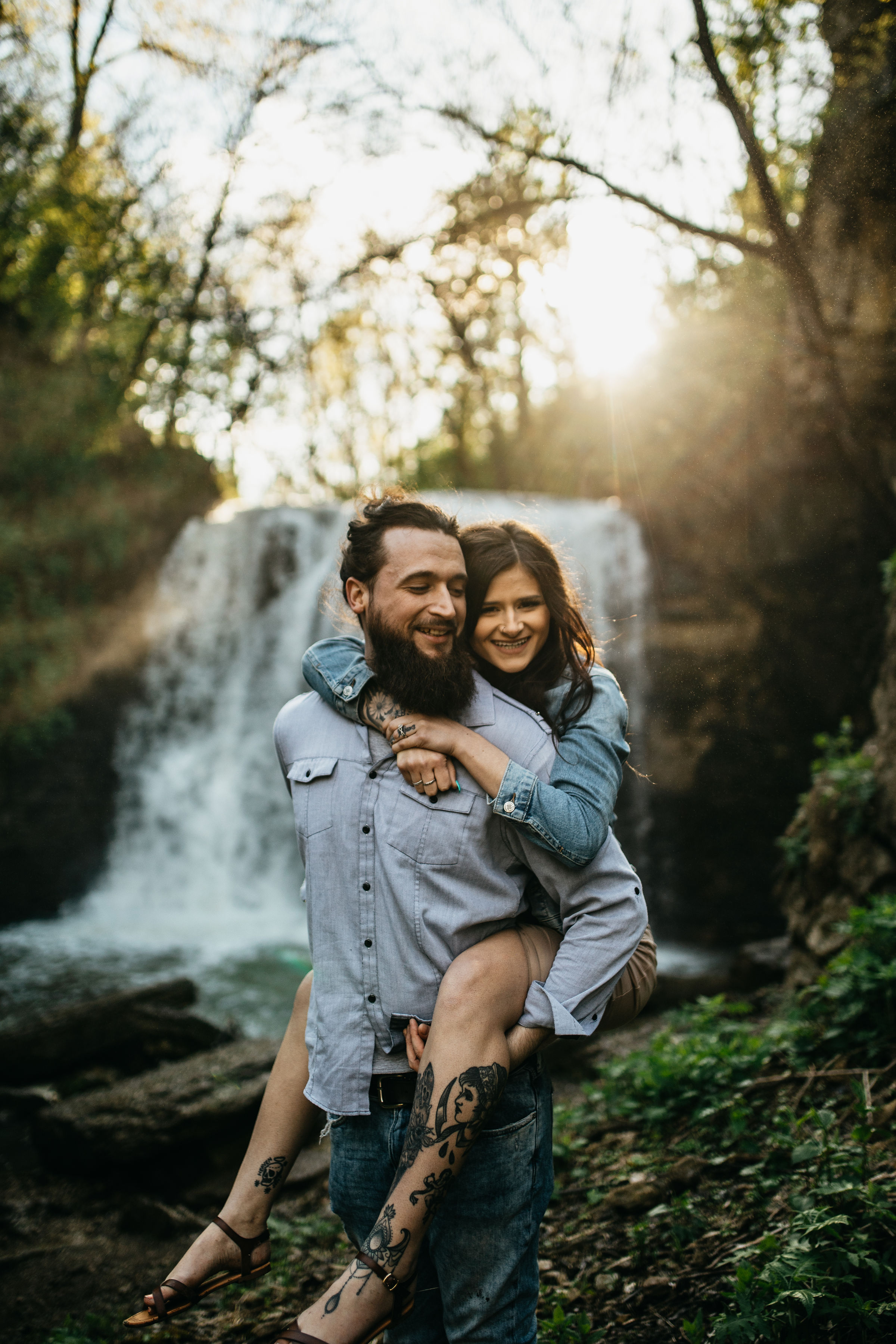 Dublin, Ohio Sunset Engagement Photos