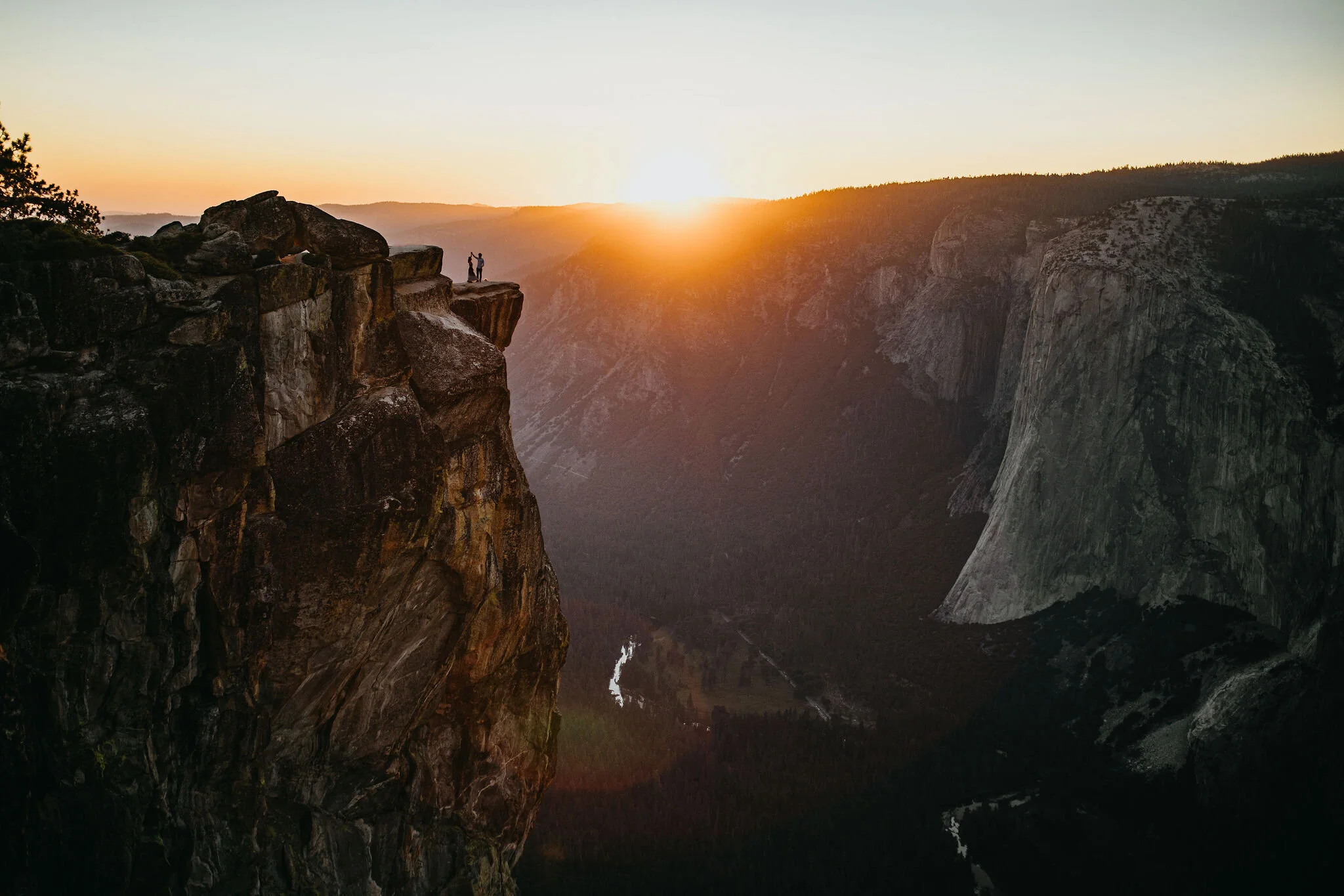 Taft Point // Yosemite National Park, California Wedding &amp; Elopement Photography/Videography by Christina &amp; Jeremiah
