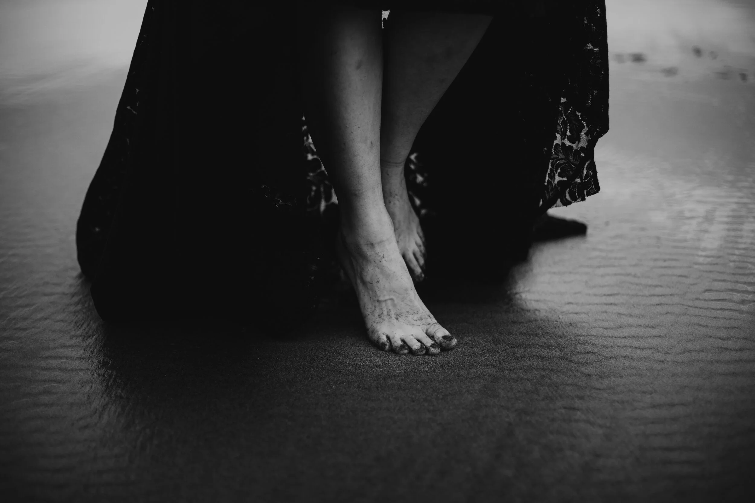 Barefoot on Cannon Beach