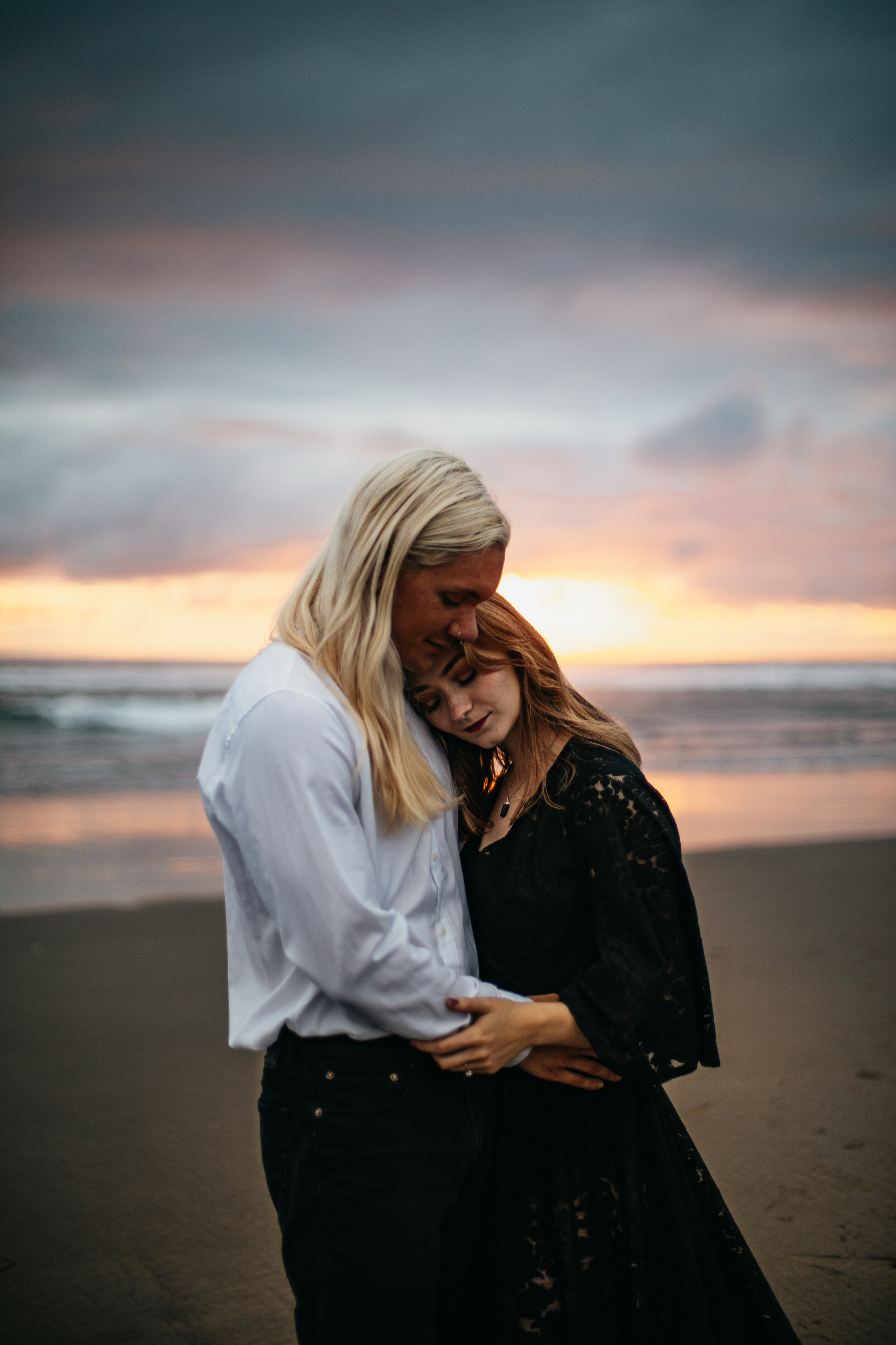 Styled Sunset Elopement at Cannon Beach, Oregon