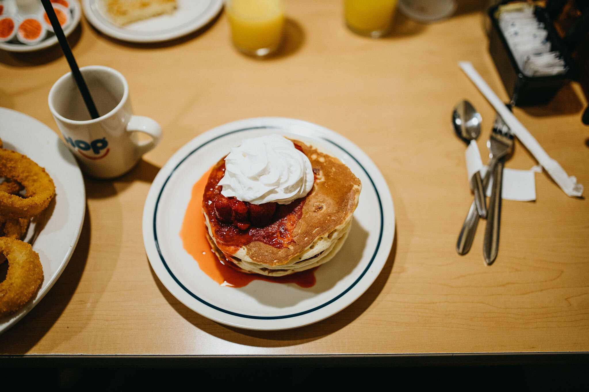 After the reception, why not go to iHop for late night pancakes?