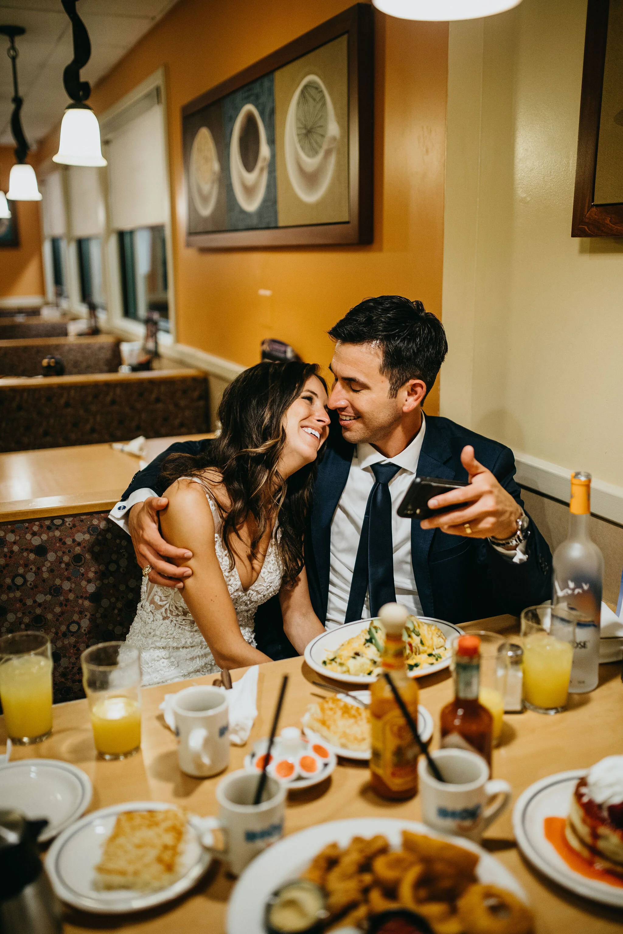 After the reception, why not go to iHop for late night pancakes?
